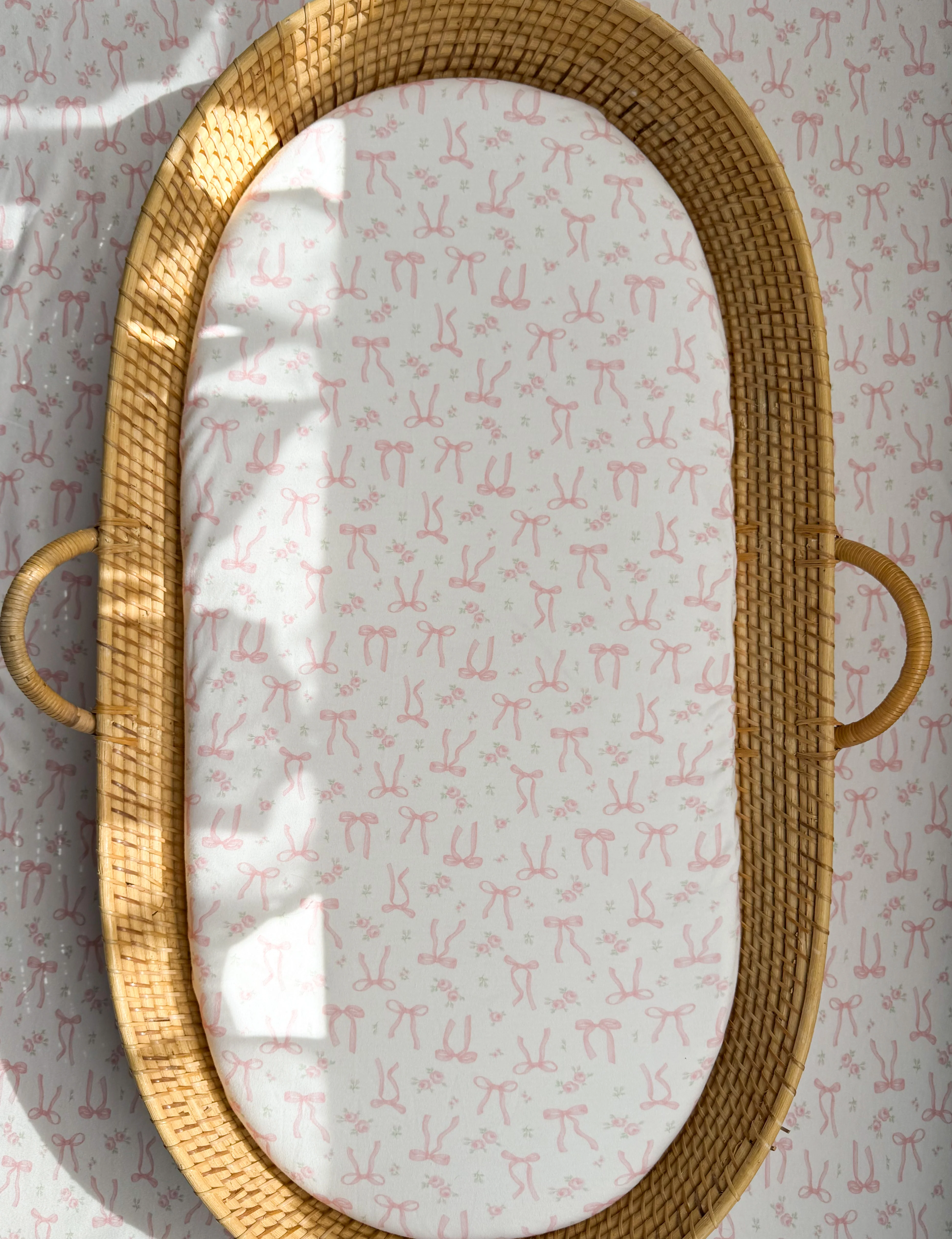 Bassinet Sheet | Bow Floral - Image 3