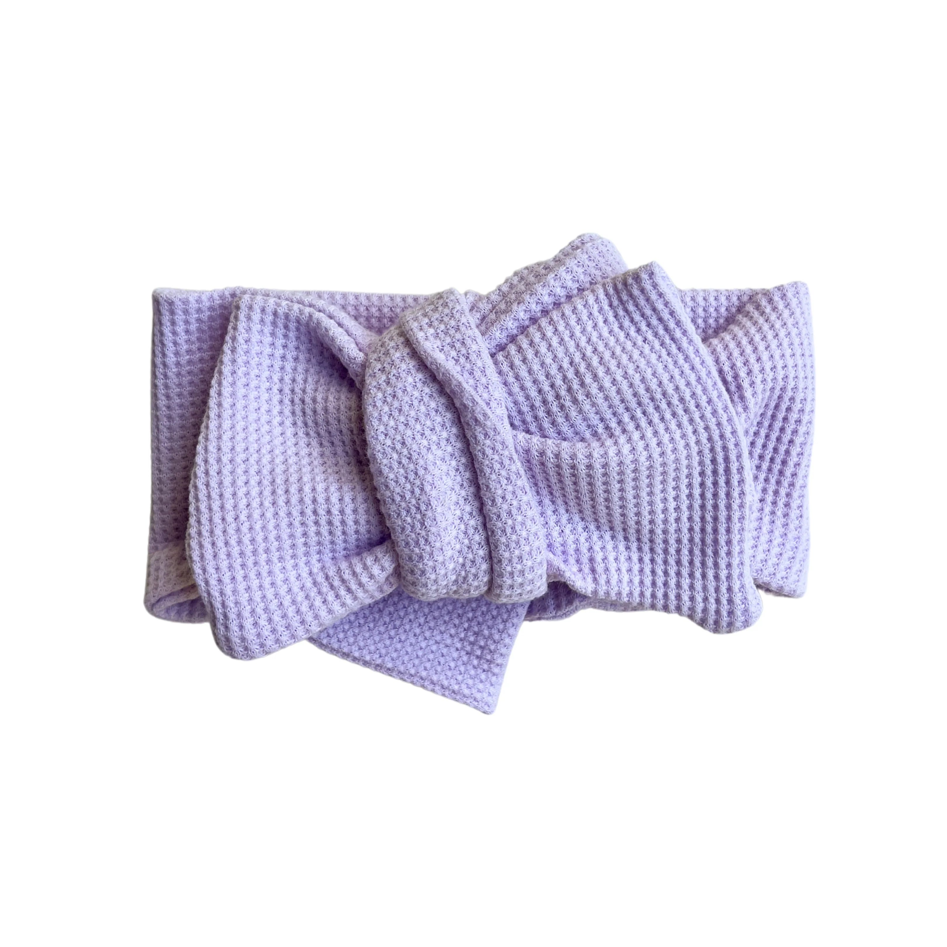 Oversized Topknot | Waffle Pastel Lilac - Image 5