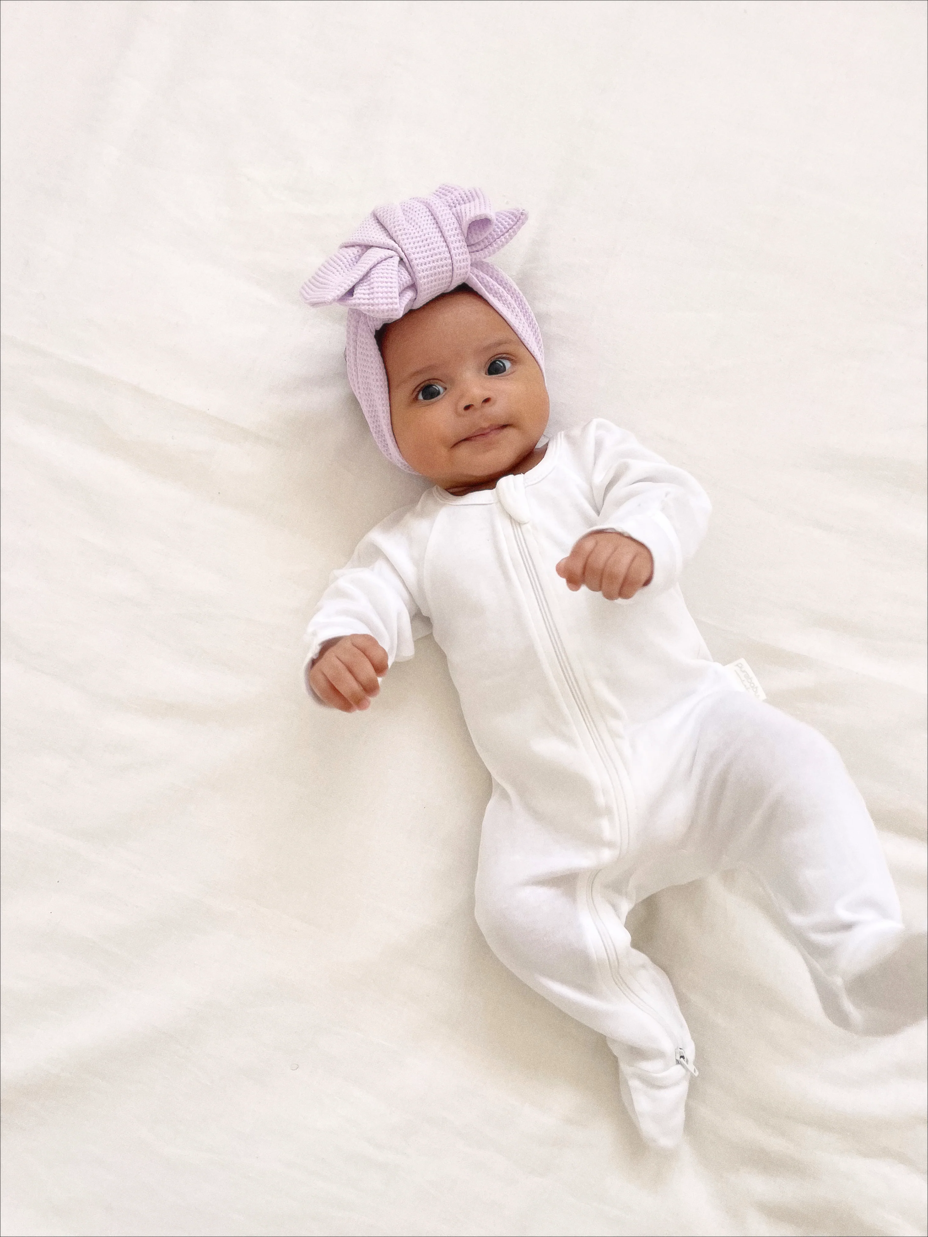 Oversized Topknot | Waffle Pastel Lilac - Image 6