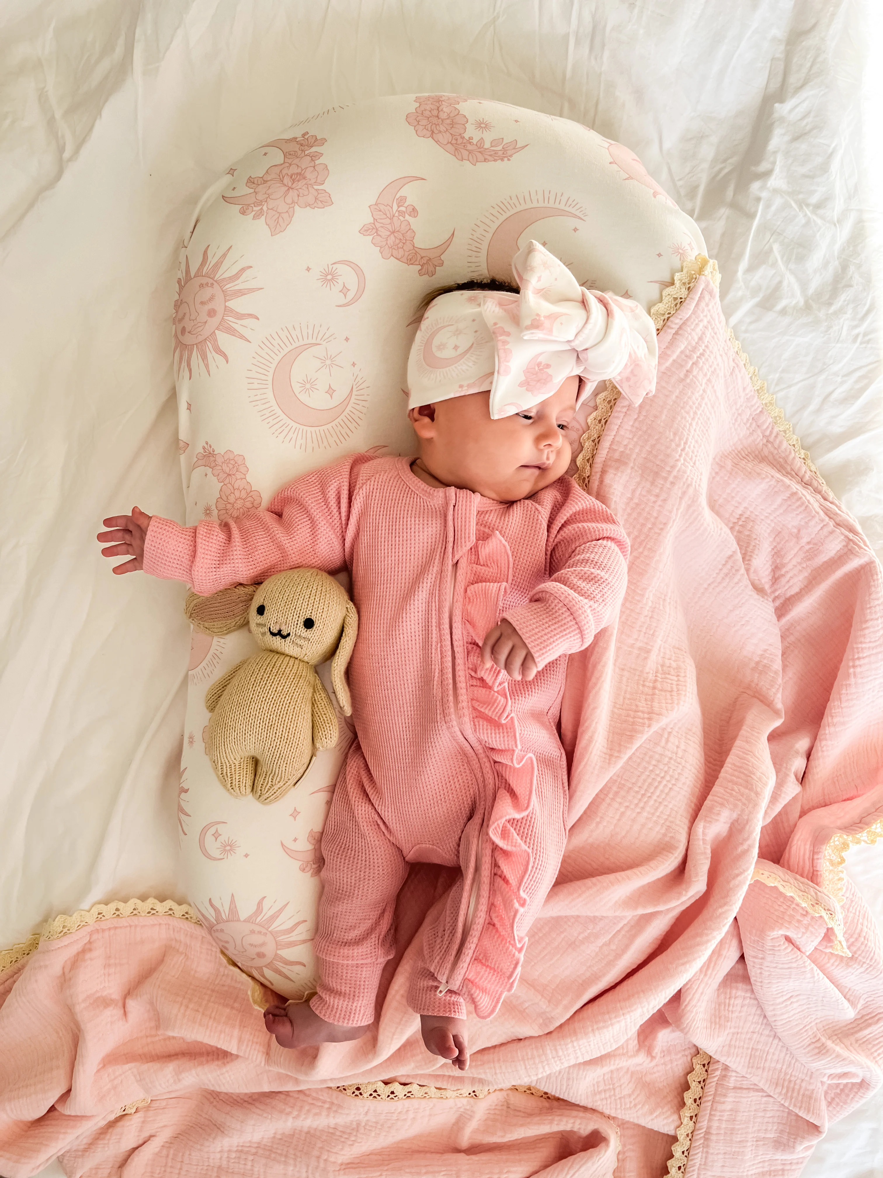 Bassinet Sheet | Celestial Pink - Image 5