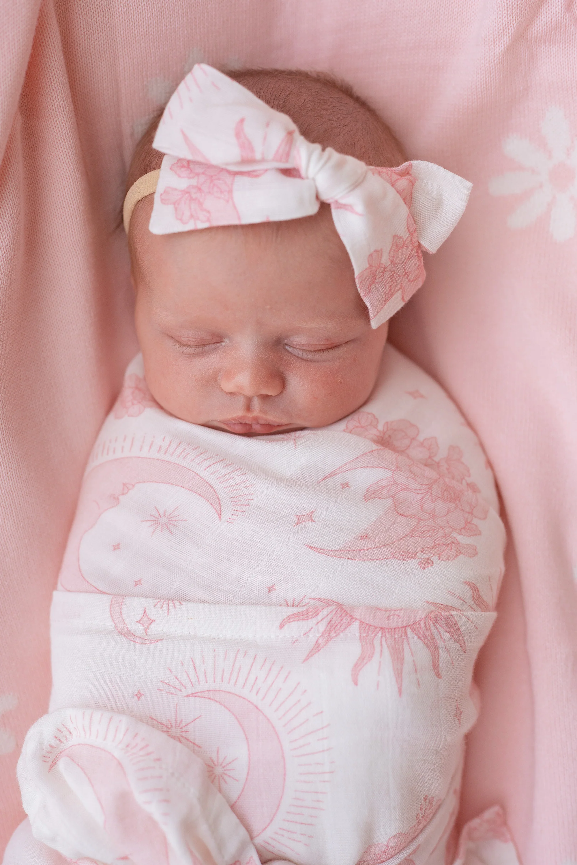 Muslin Swaddle | Celestial Pink - Image 3