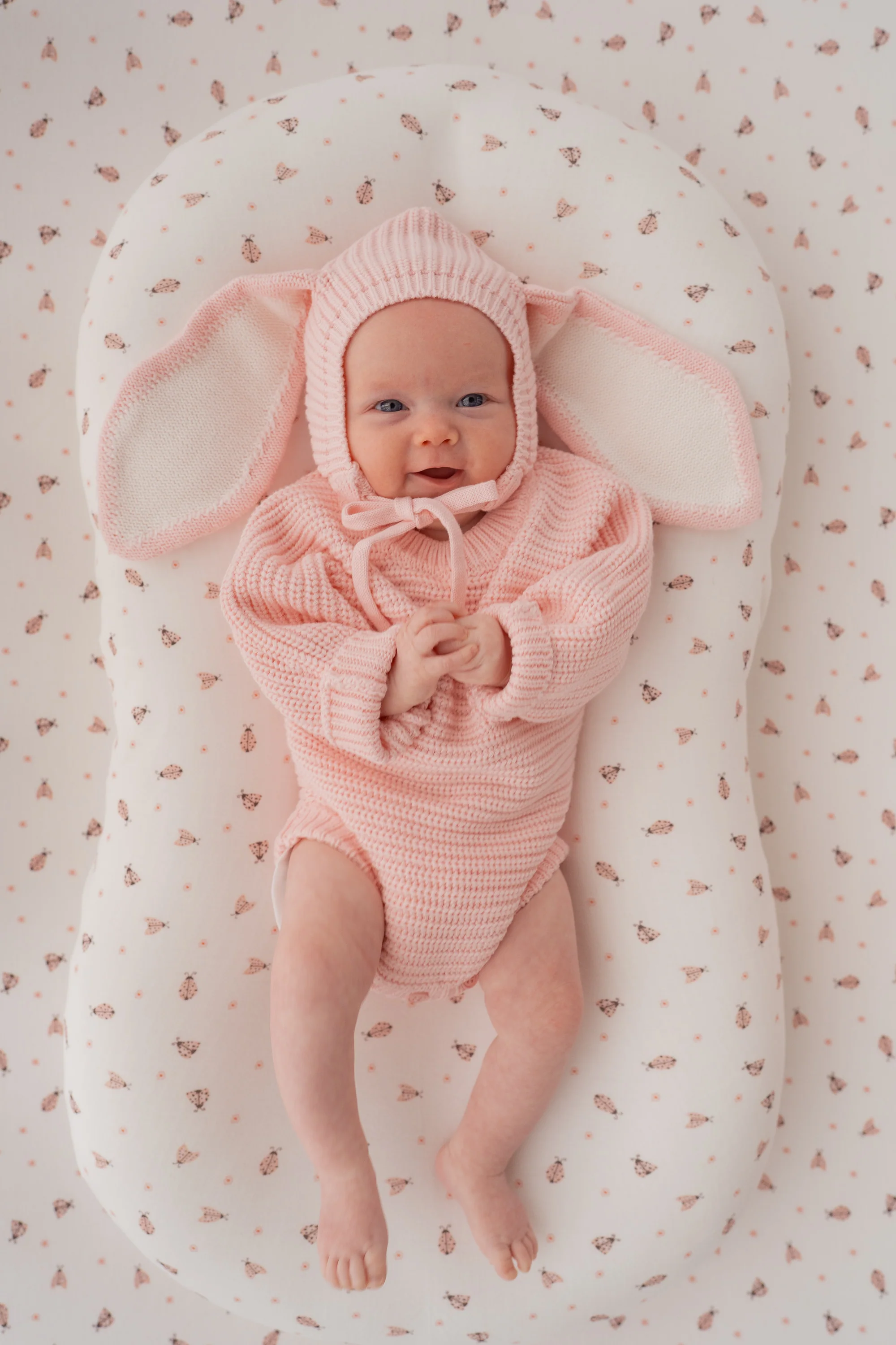 Chunky Knit Romper | Baby Pink - Image 4