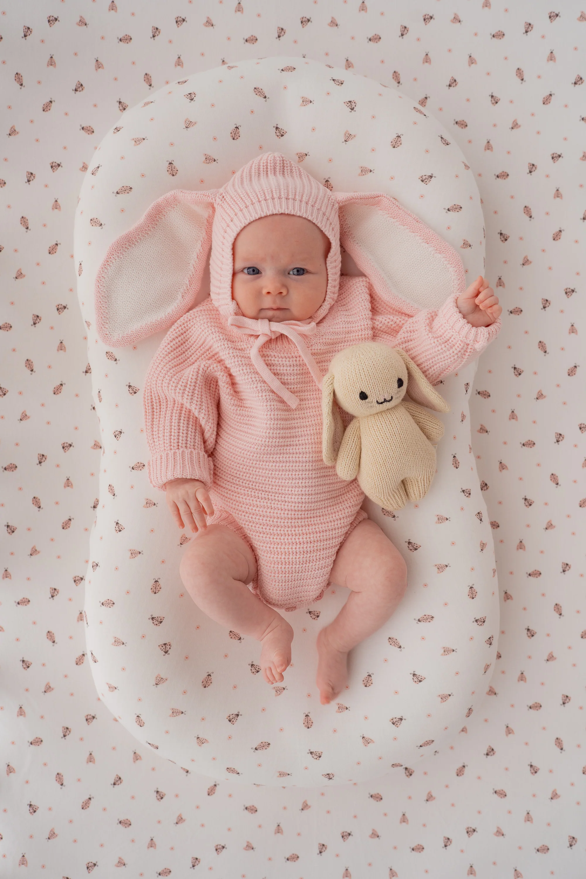 Chunky Knit Romper | Baby Pink - Image 8