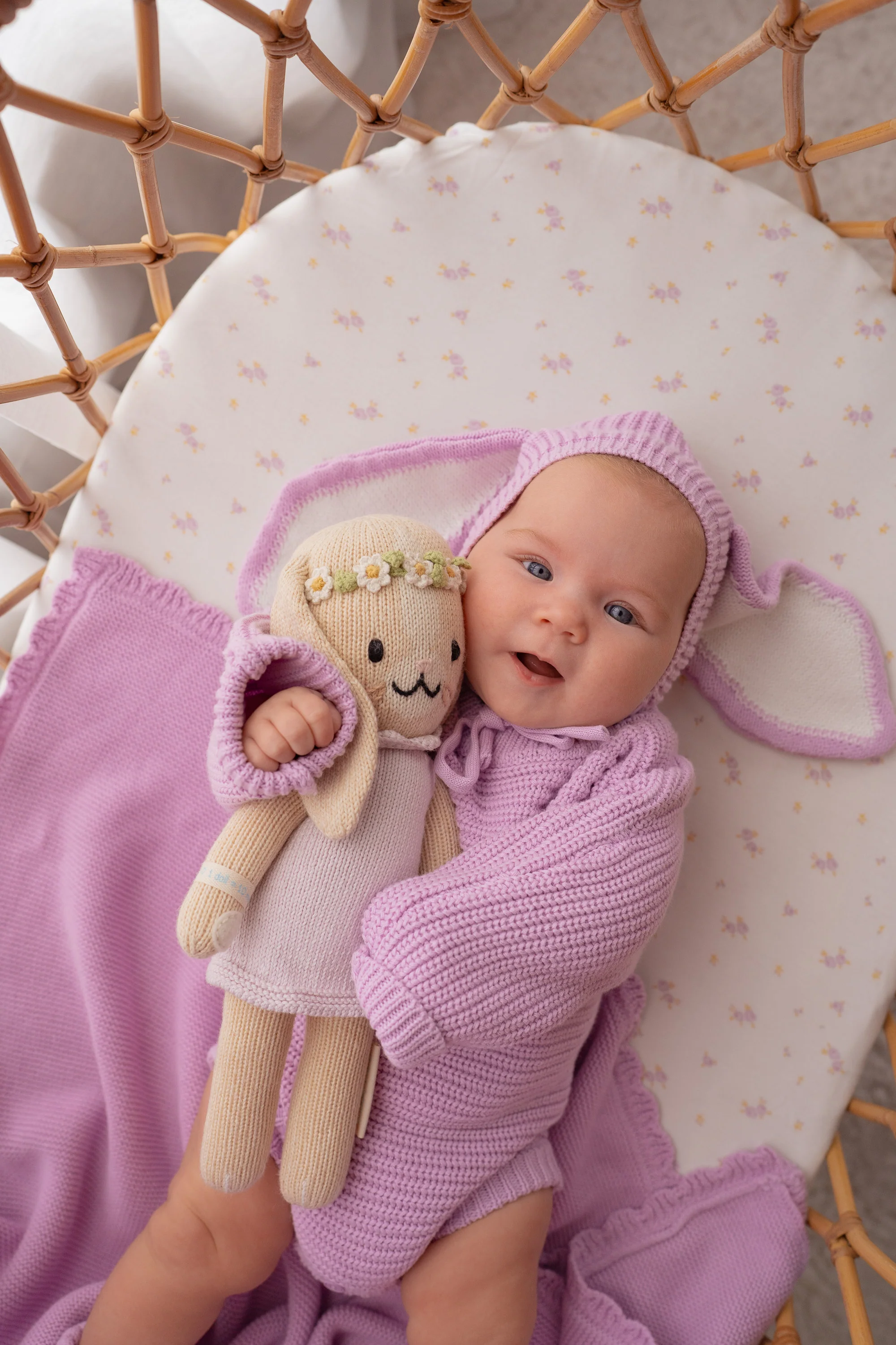 Chunky Knit Romper | Lilac - Image 3