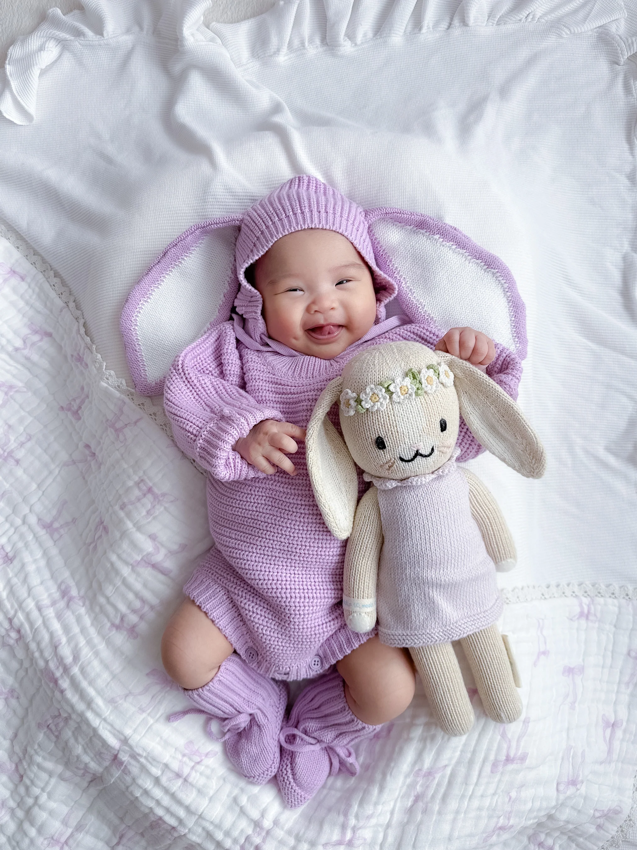 Chunky Knit Romper | Lilac - Image 4