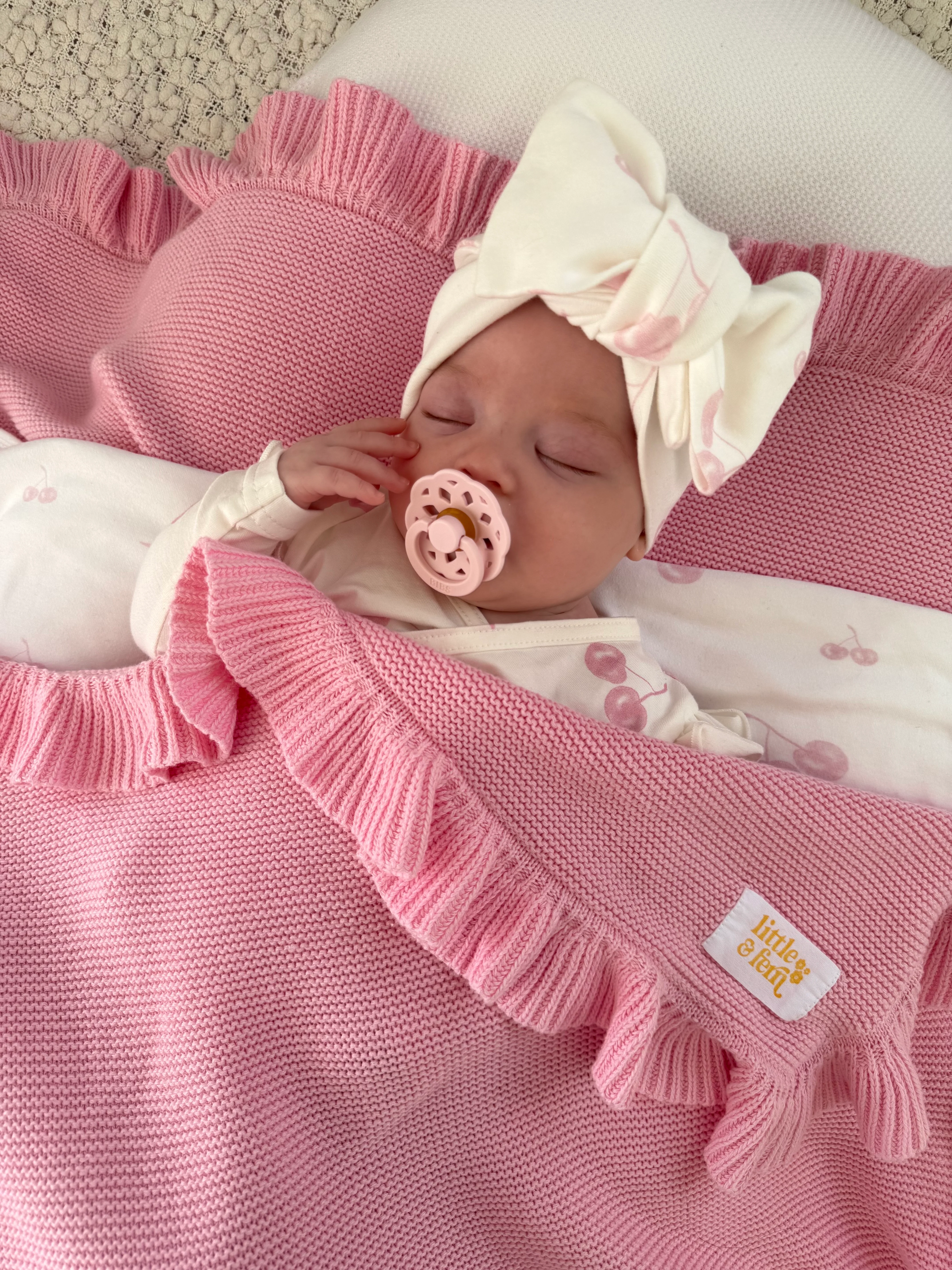 Frill Knit Blanket | Marshmallow - Image 6