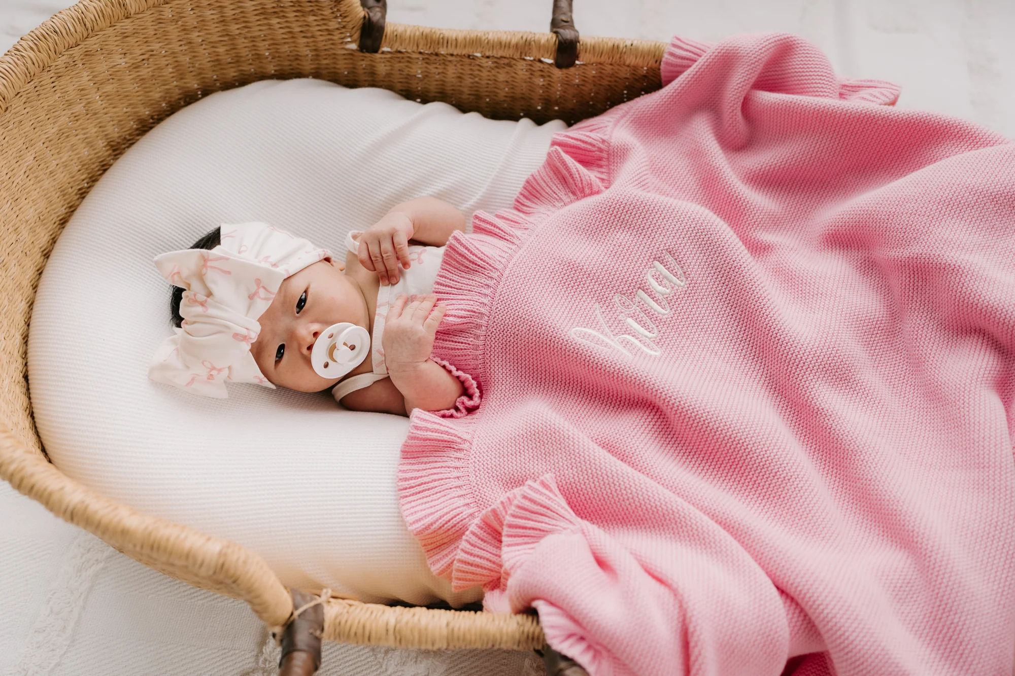 Frill Knit Blanket | Marshmallow - Image 7