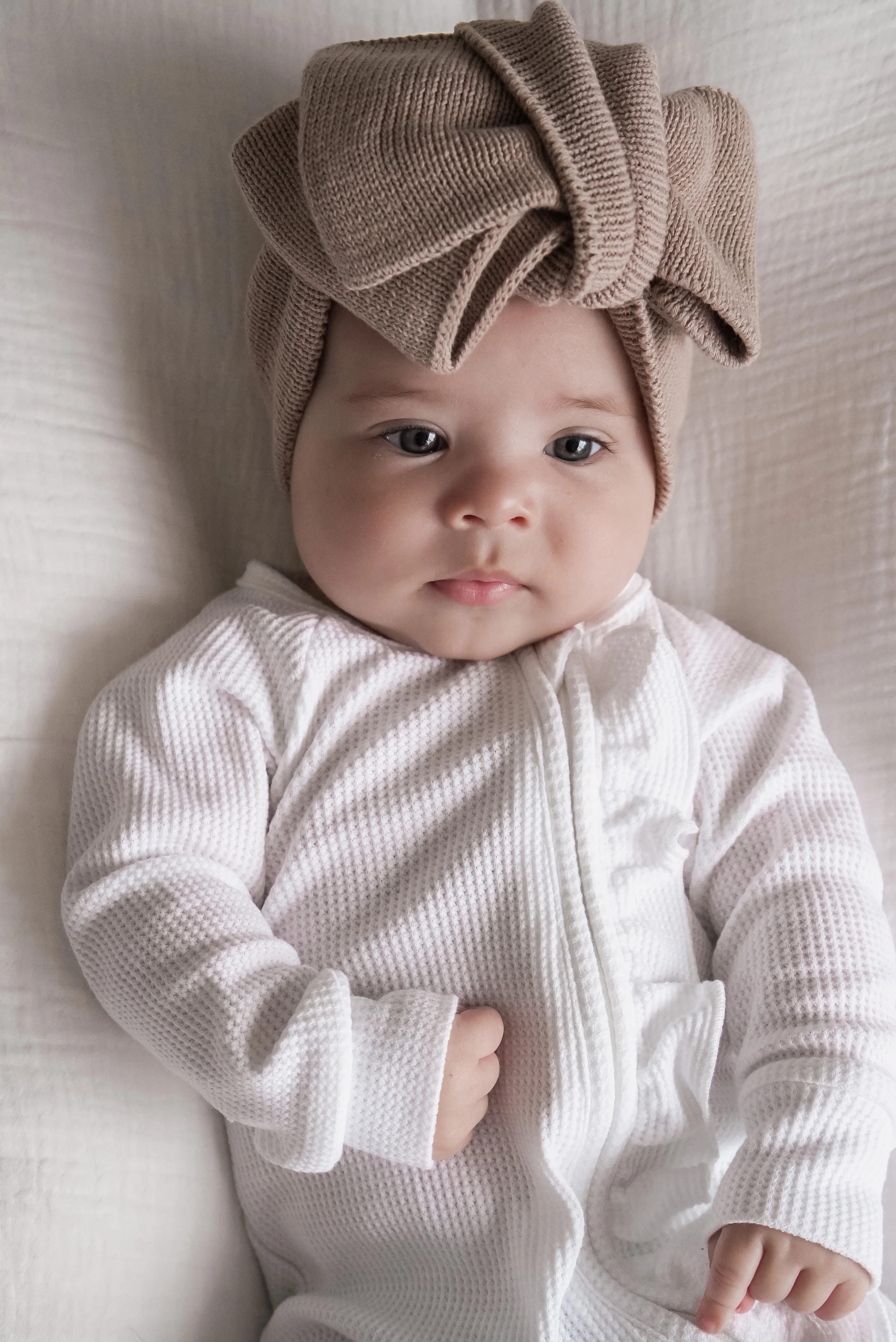 Frill Zip Romper | Milk Waffle - Image 12