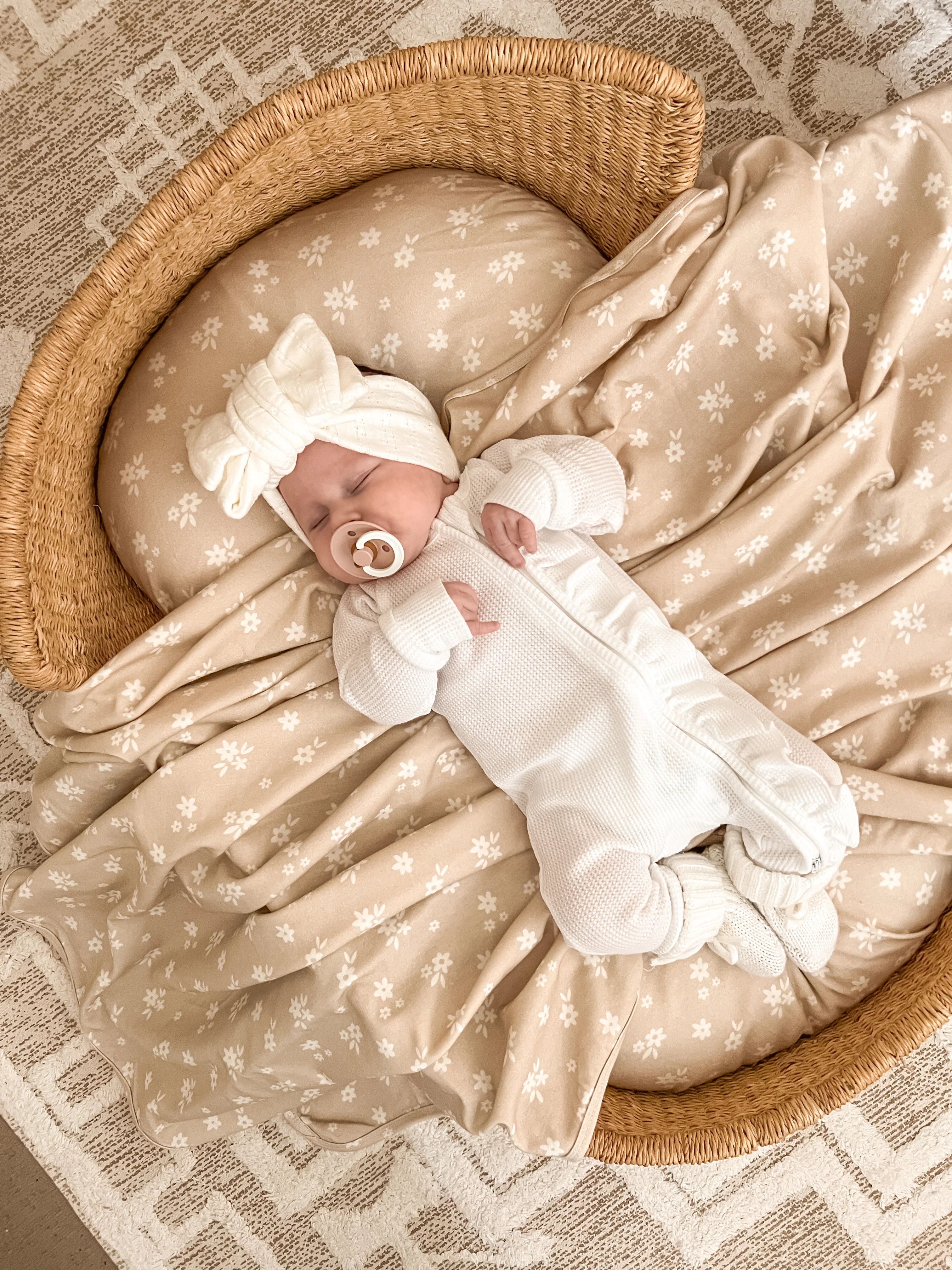 Frill Zip Romper | Milk Waffle - Image 7