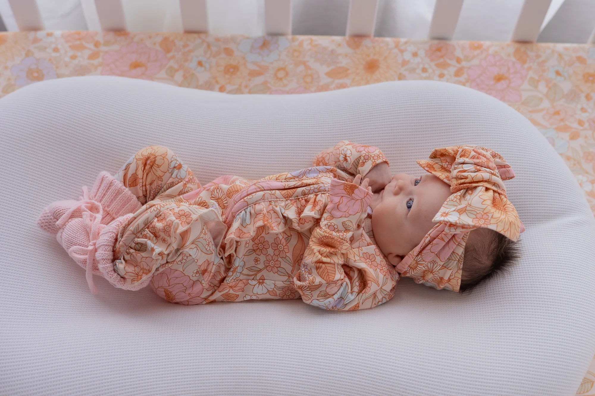 Frill Zip Romper | Pastel Bloom - Image 4