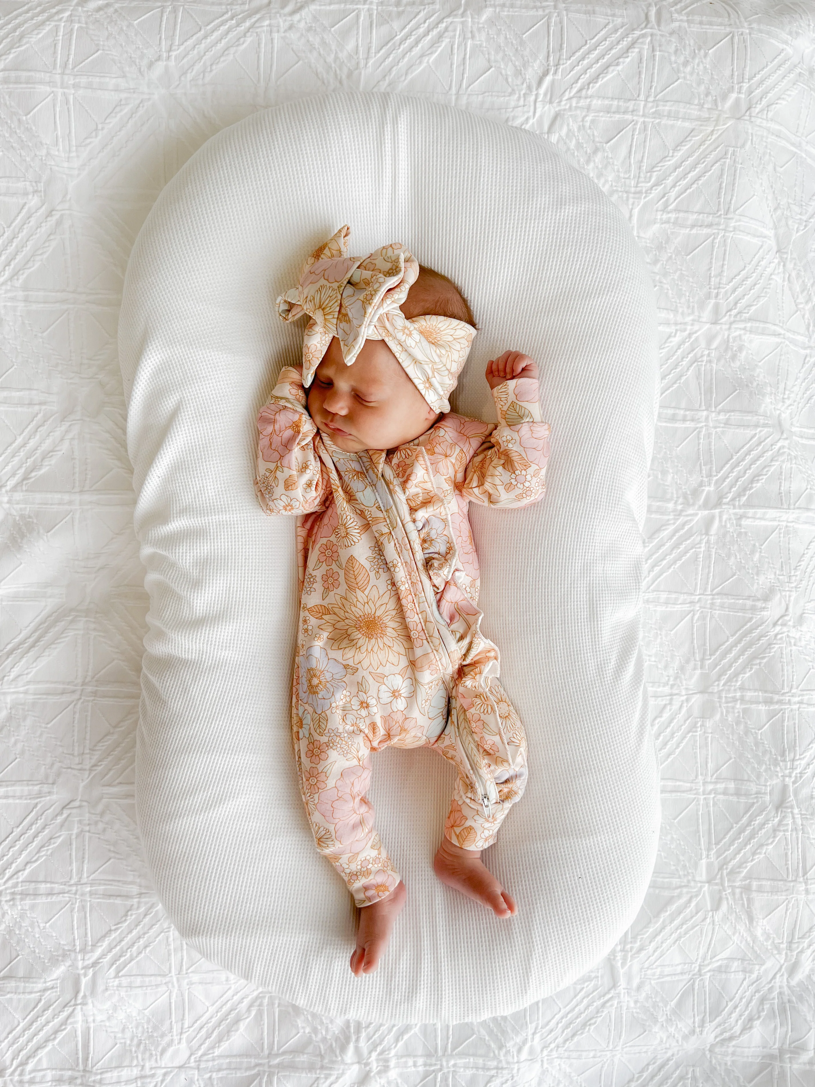 Frill Zip Romper | Pastel Bloom - Image 5