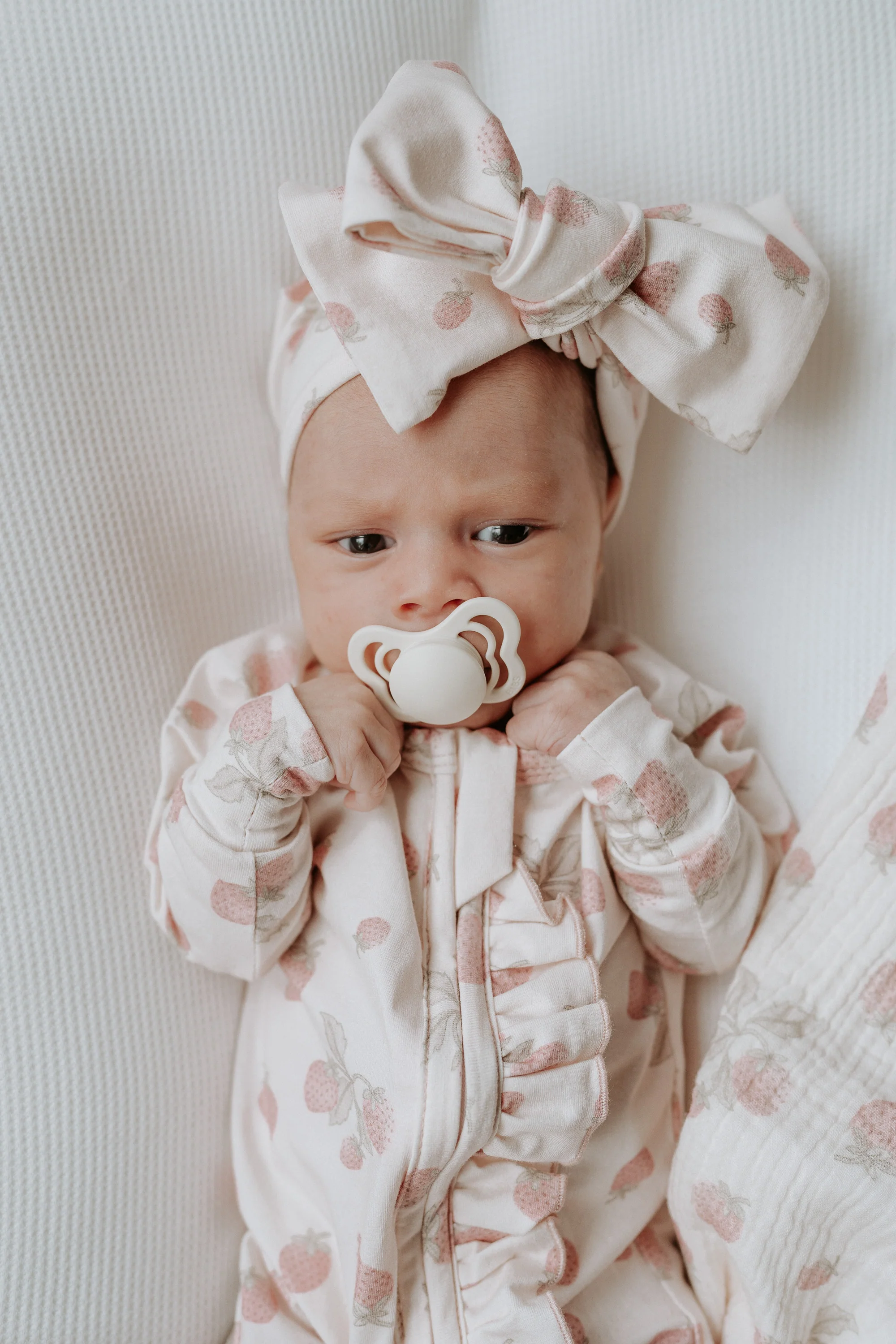 Frill Zip Romper | Strawberries - Image 9