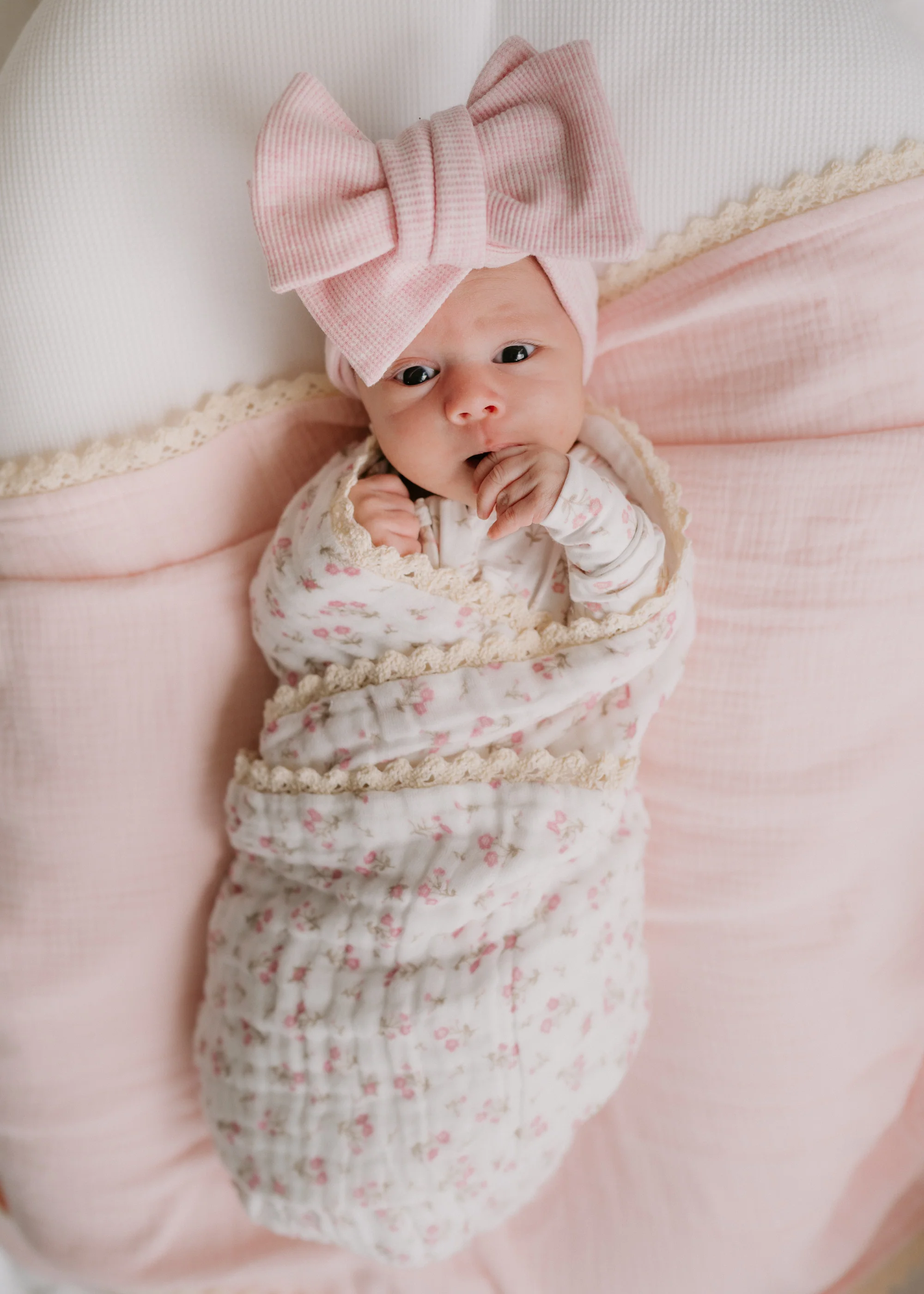 Gauze Lace Blanket | Paisley Peony - Image 4