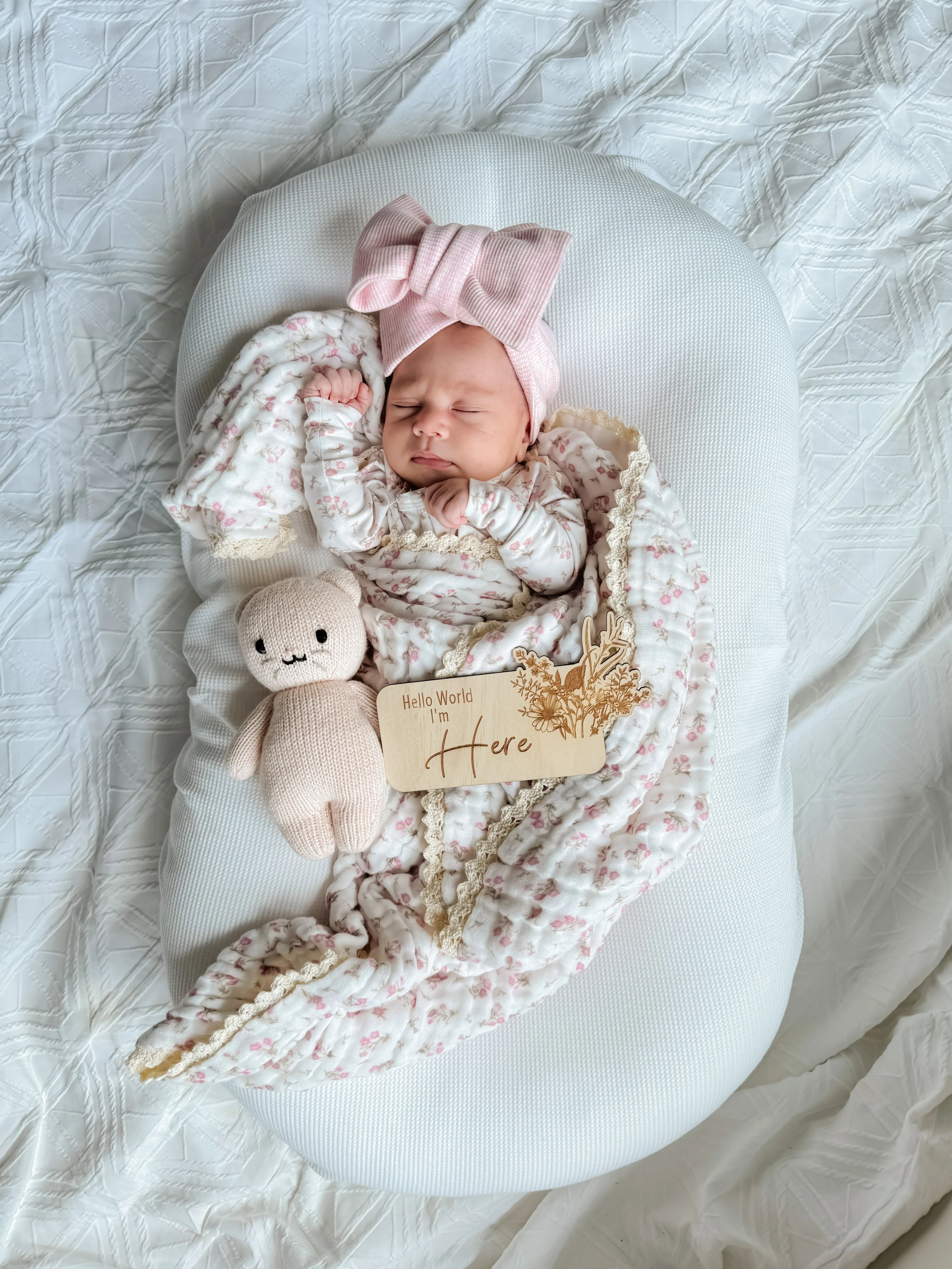 Gauze Lace Blanket | Paisley Peony - Image 7