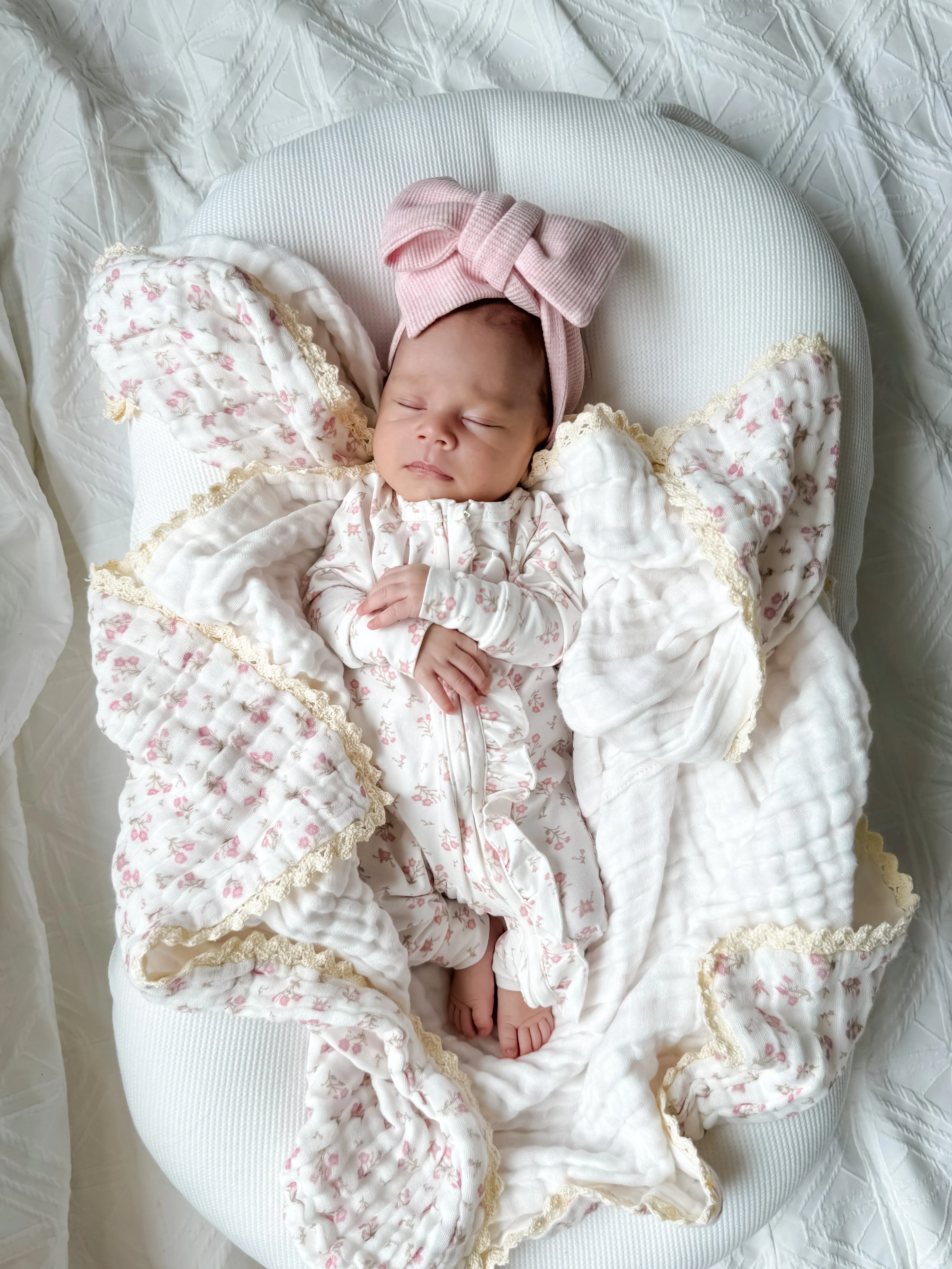 Gauze Lace Blanket | Paisley Peony - Image 8