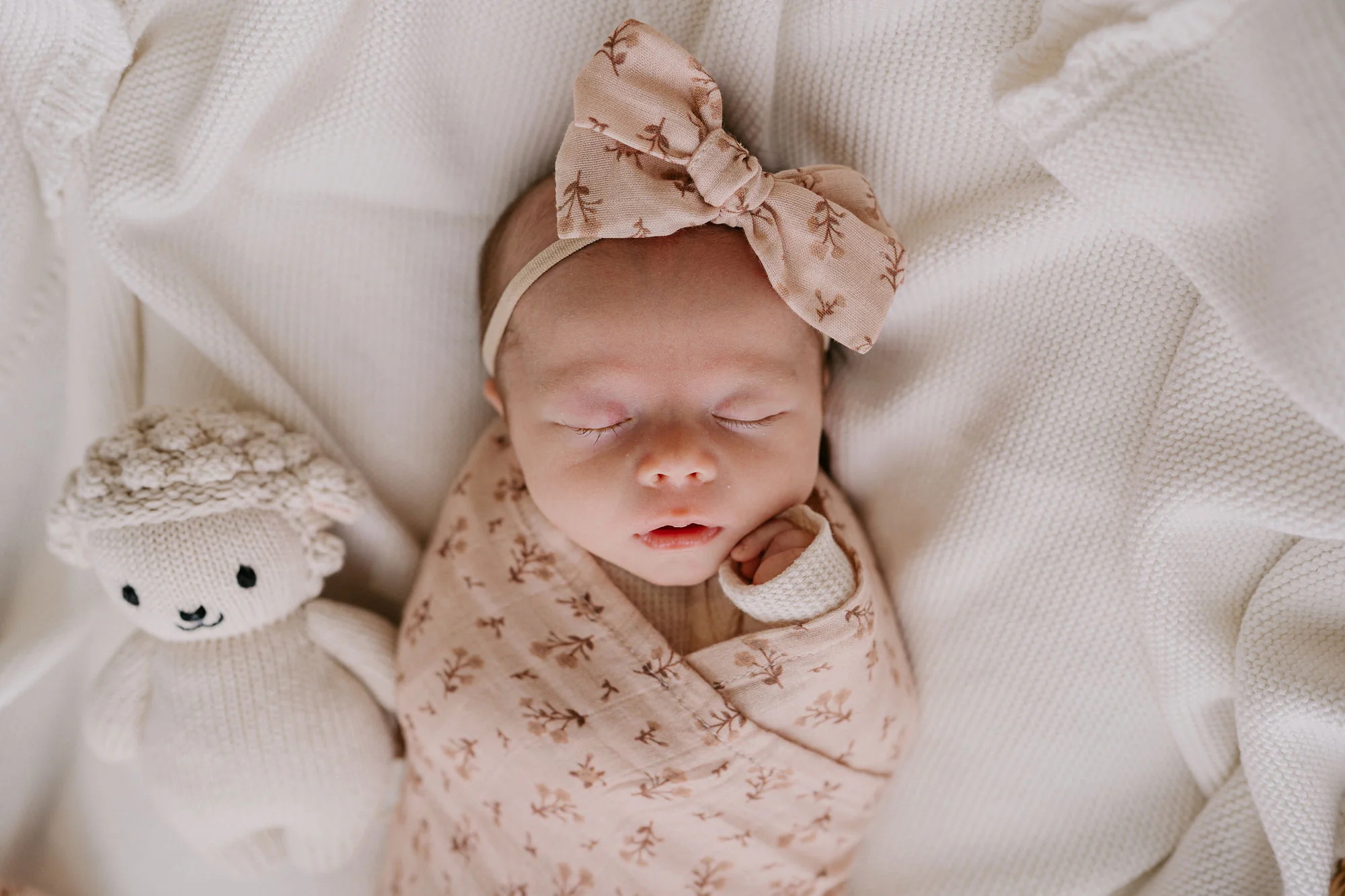 Heirloom Knit Blanket | Milk - Image 3