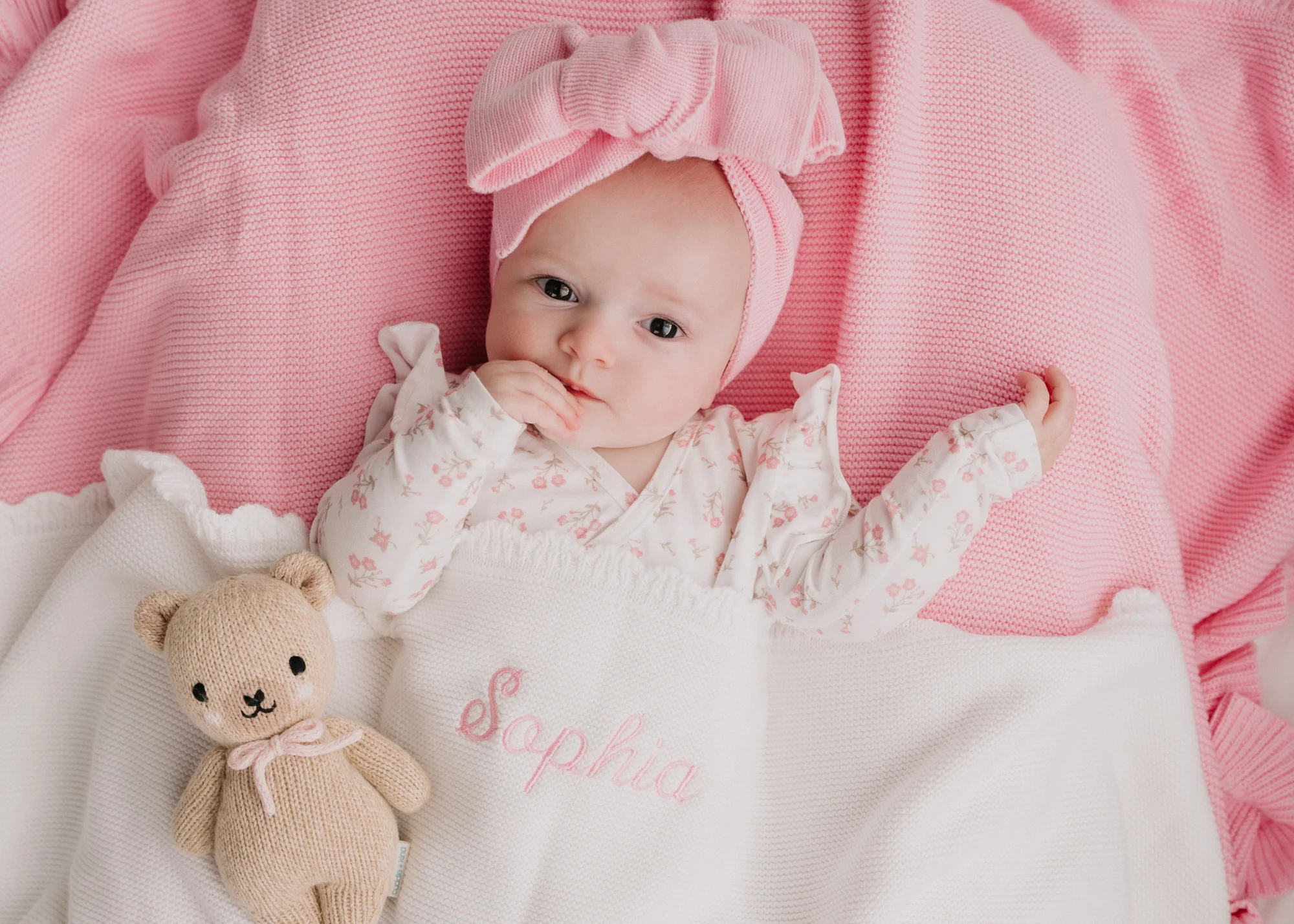 Heirloom Knit Blanket | Milk - Image 4