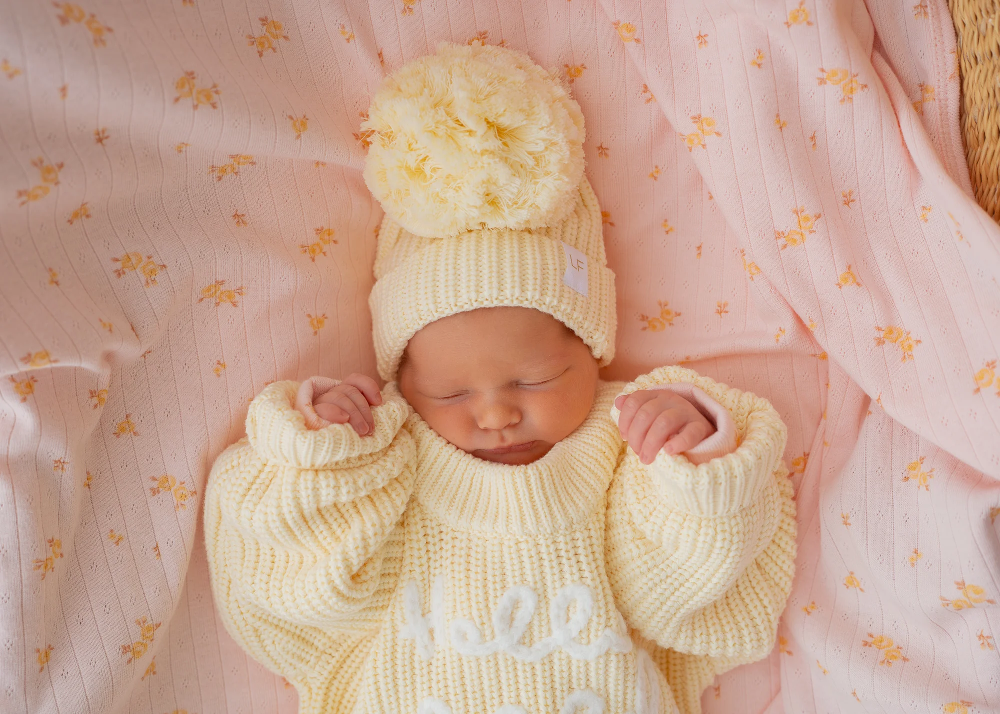 'Hello World' Chunky Knit Jumper | Lemon *PRE-ORDER* - Image 3