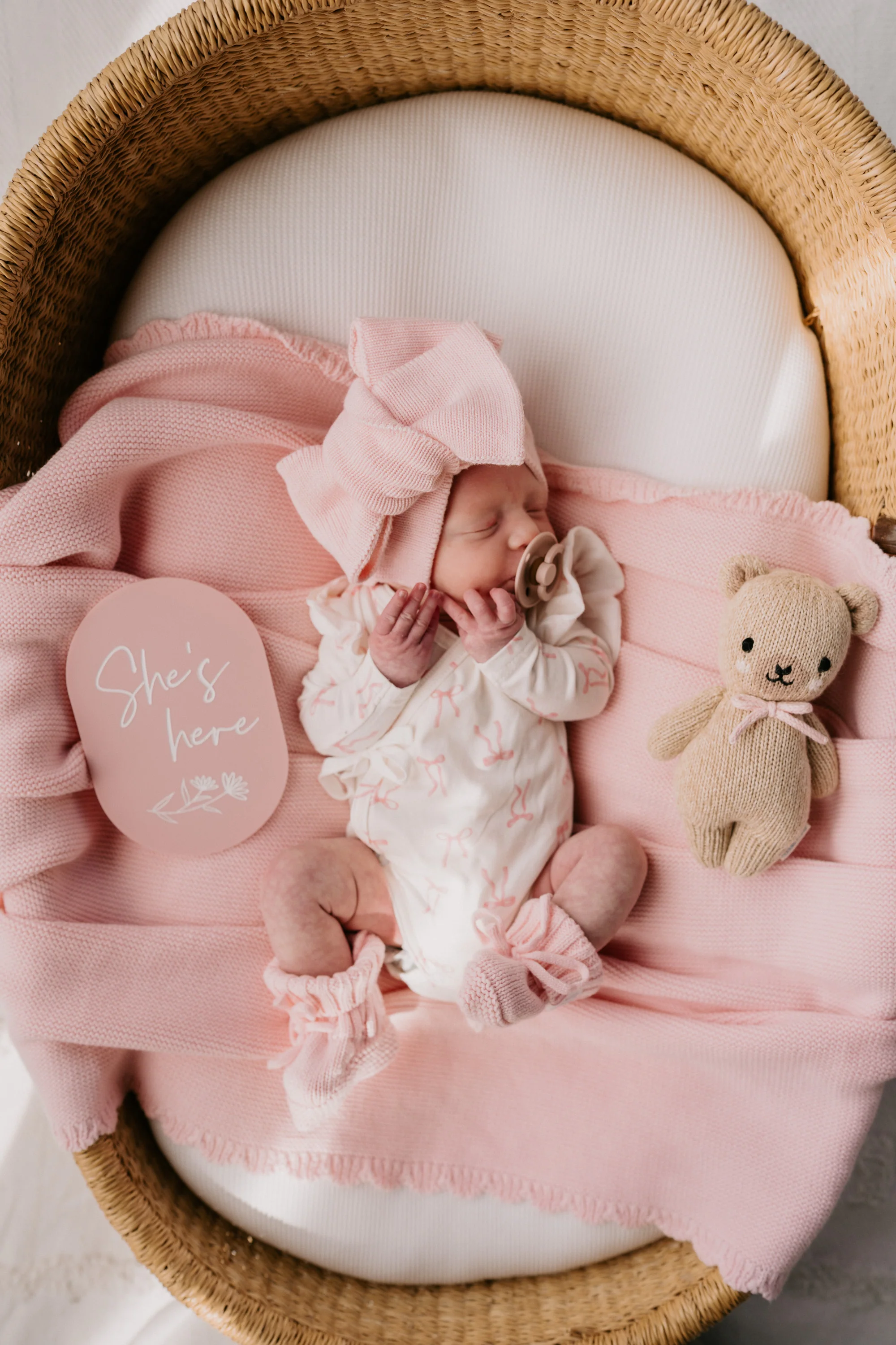 Kimono Onesie | Pink Bows - Image 7