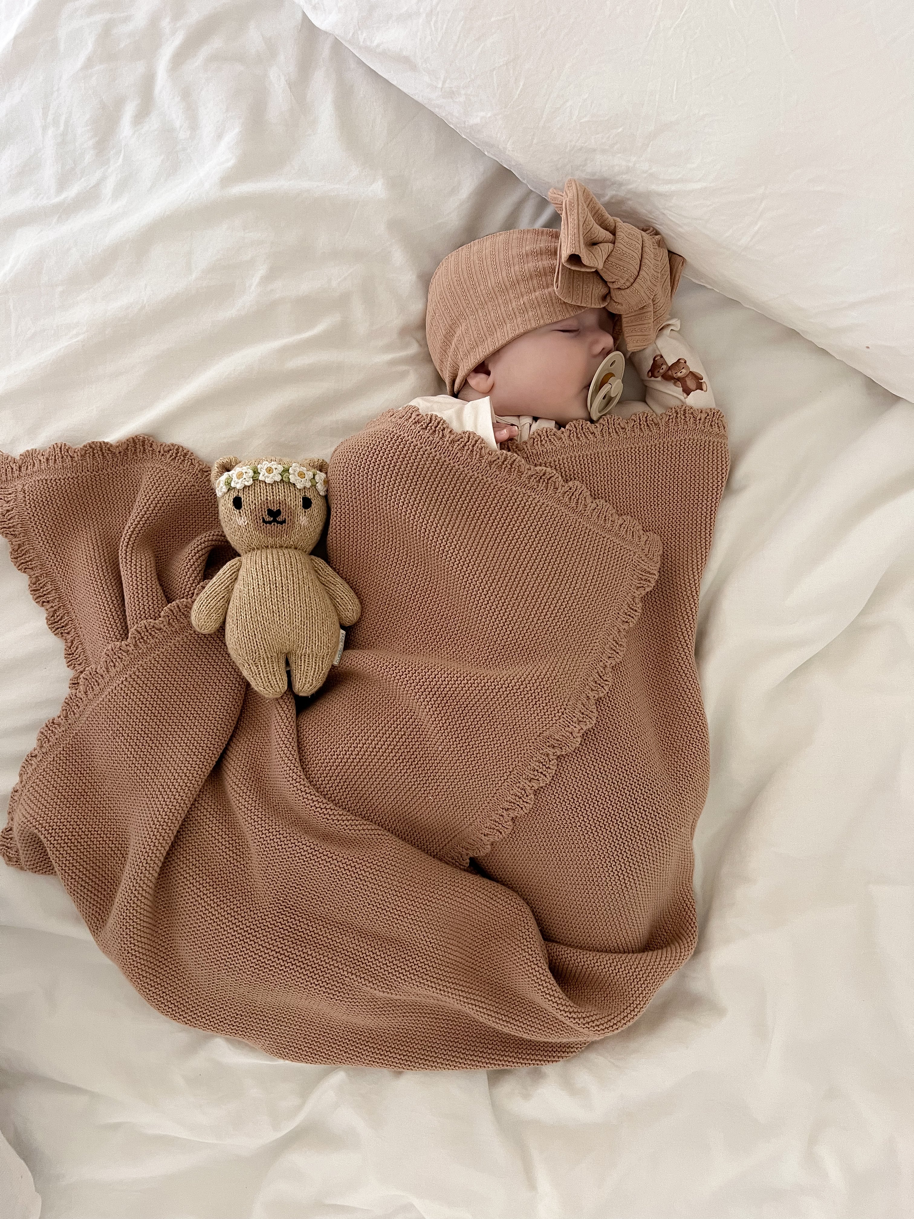 Heirloom Knit Blanket | Teddy - Image 8