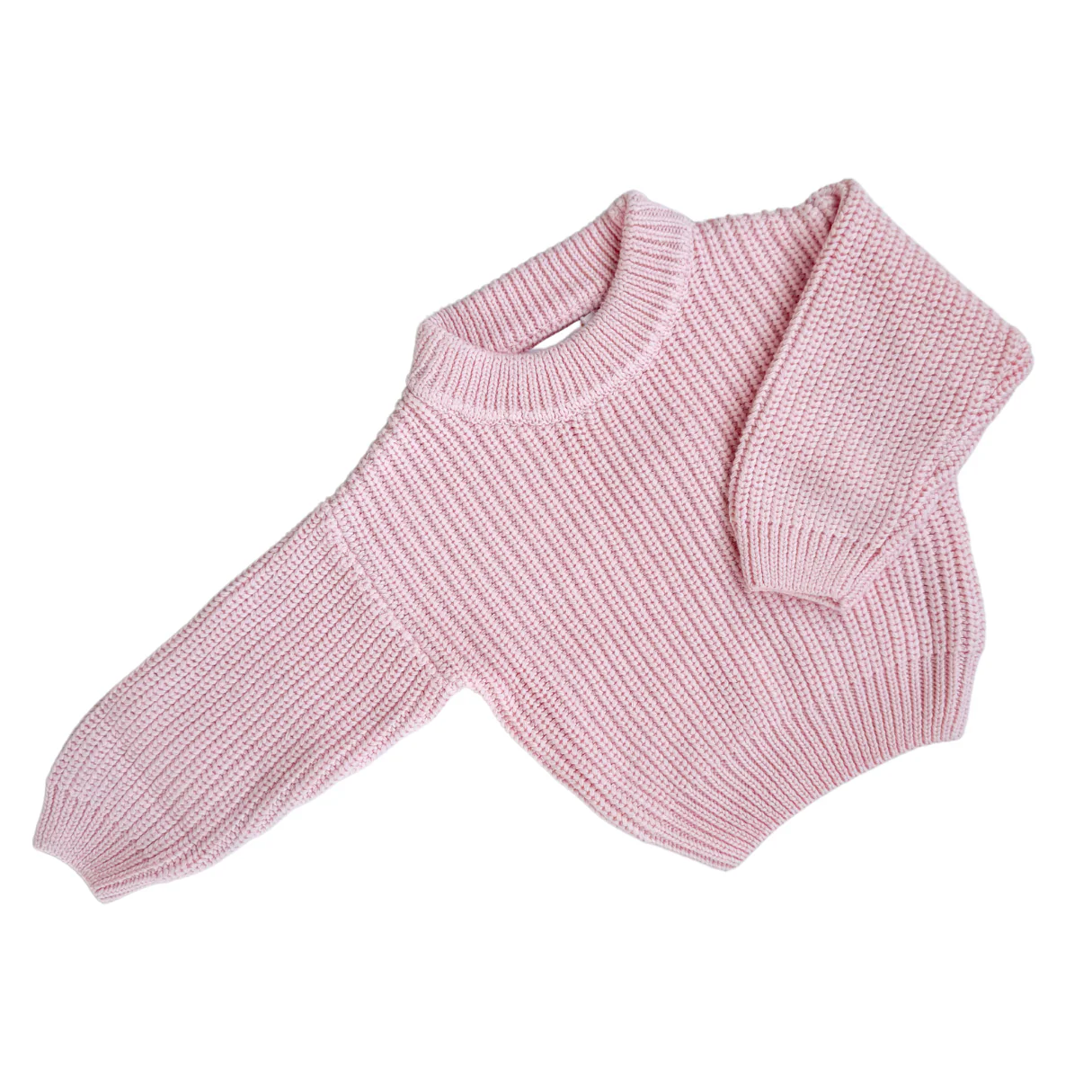 Chunky Knit Jumper | Baby Pink - Image 5