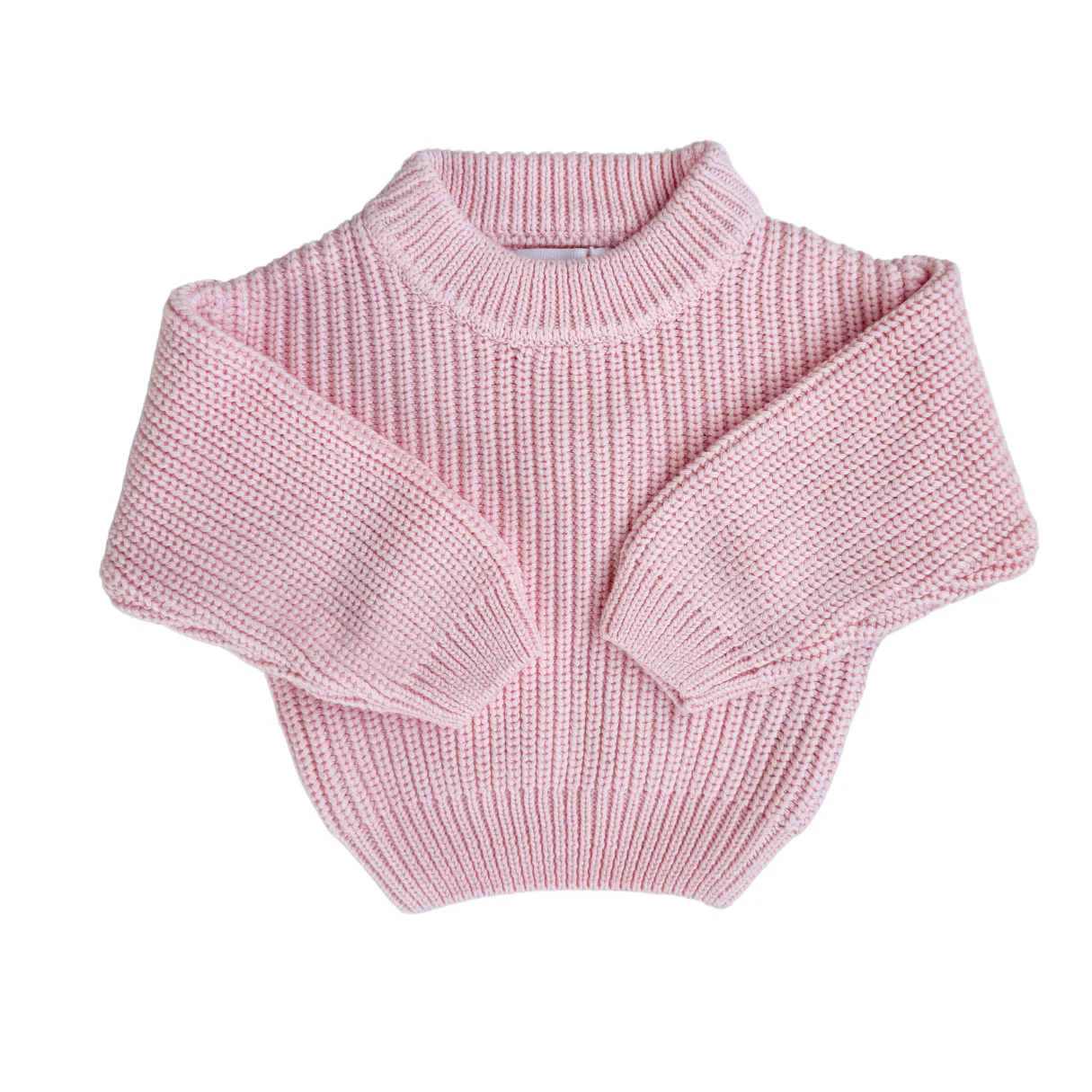 Chunky Knit Jumper | Baby Pink - Image 7