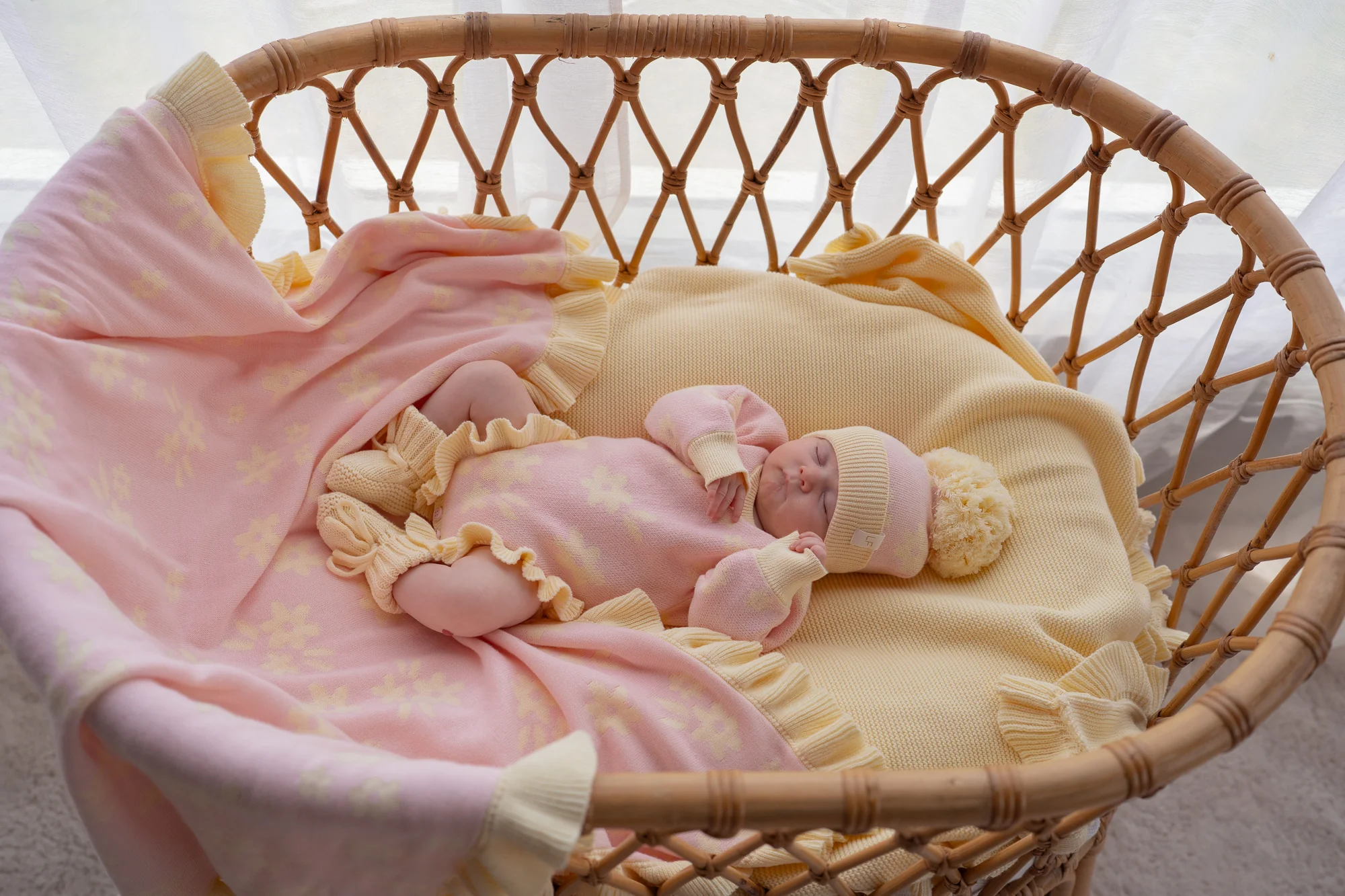 Knit Romper | Daisy Floral Lemon - Image 6