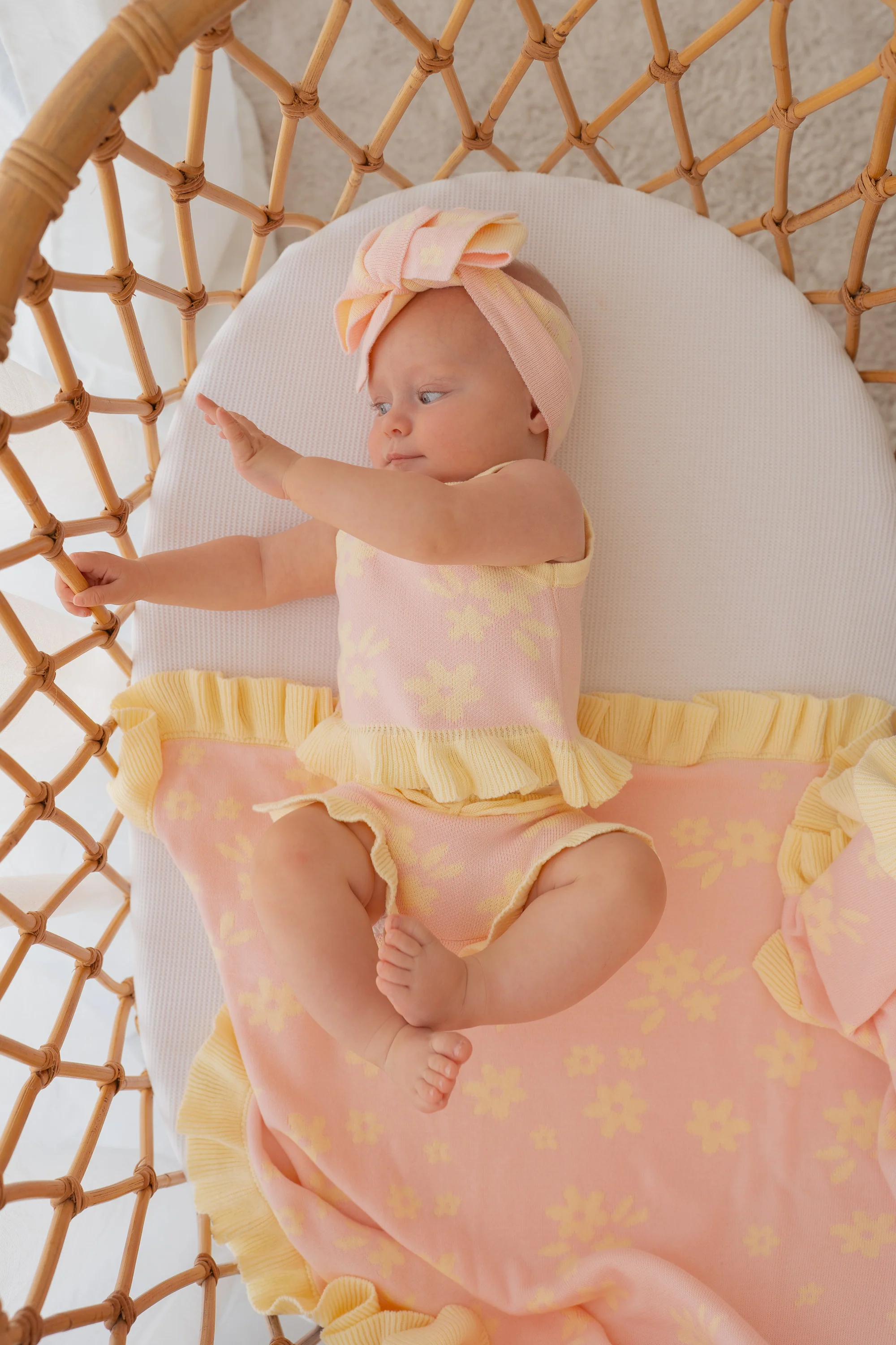 Knit Summer Set | Daisy Floral Lemon - Image 10