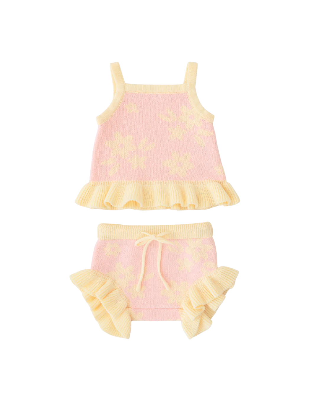 Knit Summer Set | Daisy Floral Lemon - Image 11