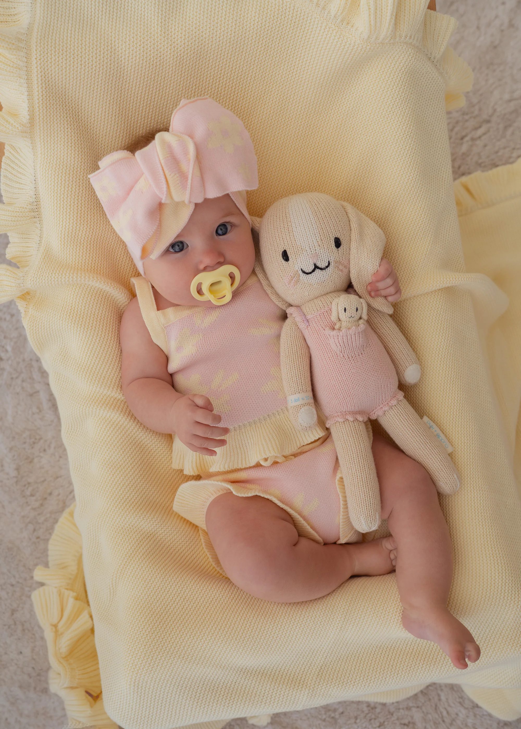 Knit Summer Set | Daisy Floral Lemon - Image 5