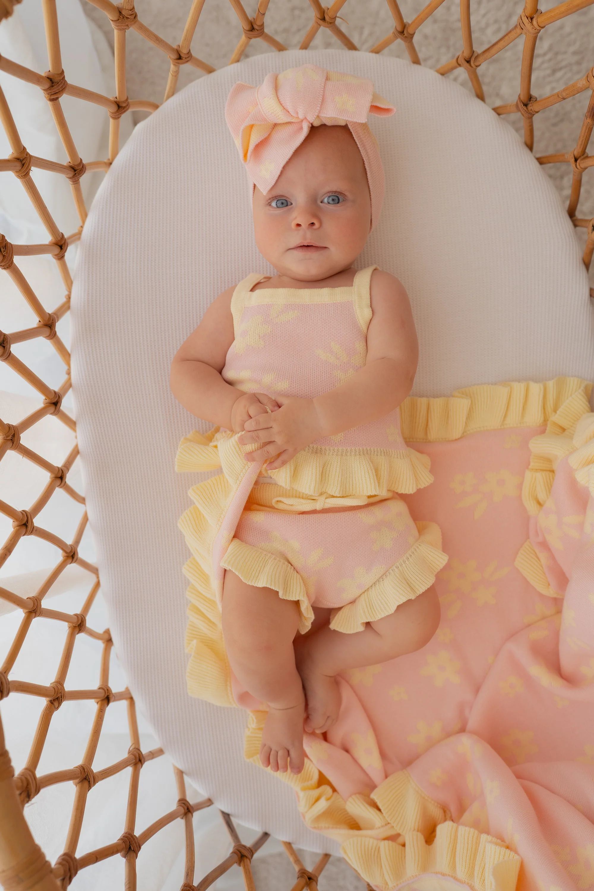 Knit Summer Set | Daisy Floral Lemon - Image 8