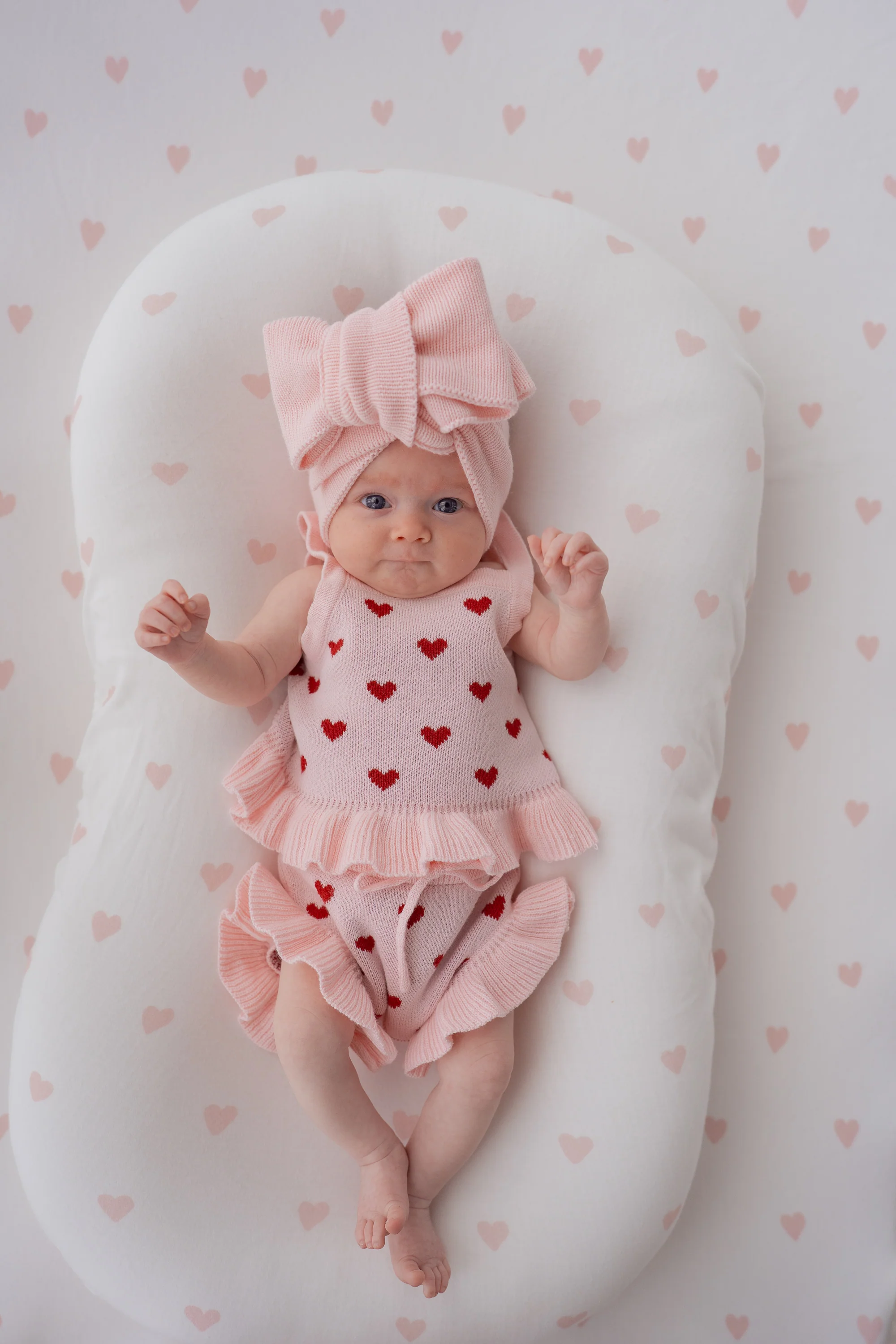 Knit Summer Set | Red Hearts - Image 4