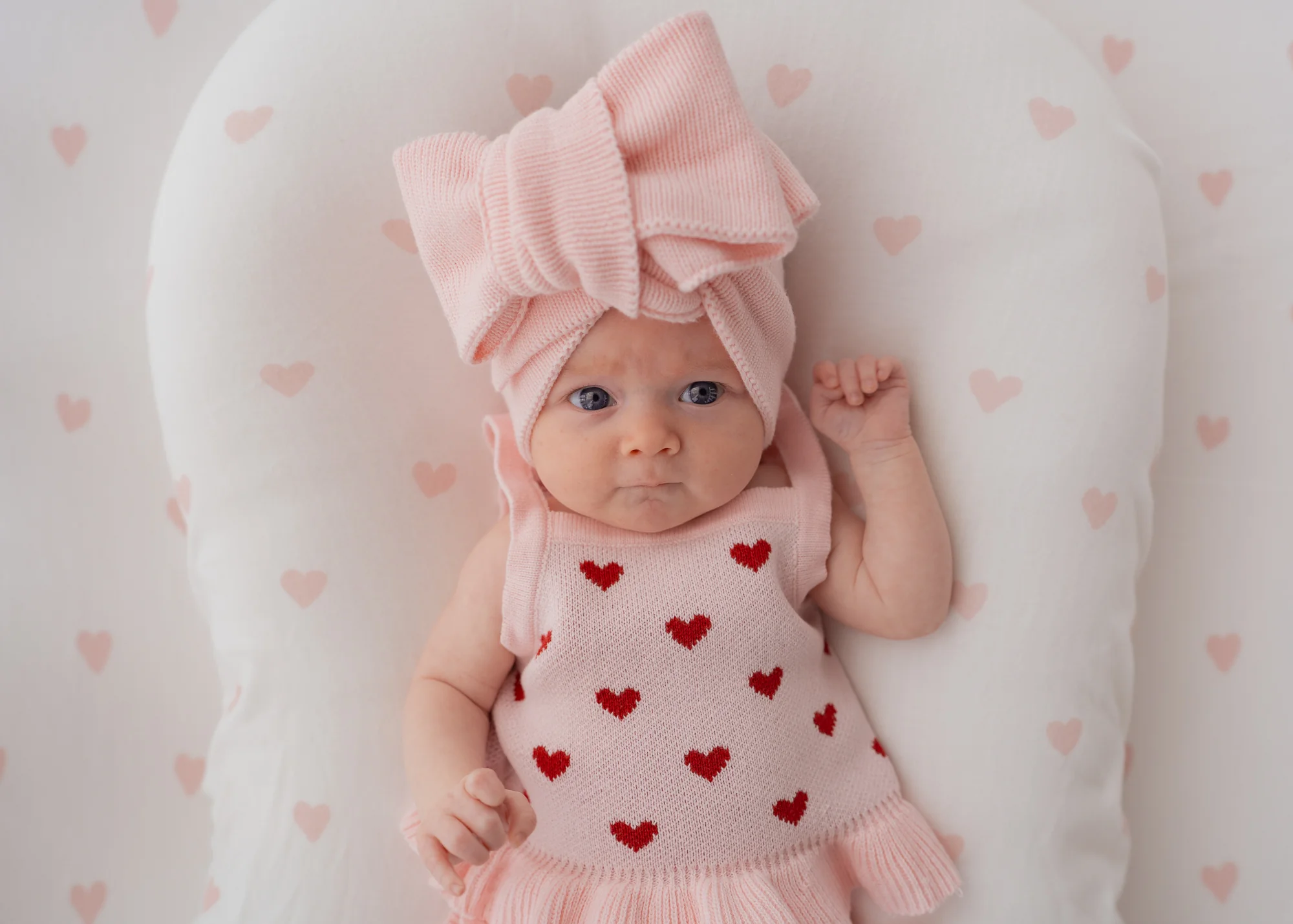 Knit Summer Set | Red Hearts - Image 6