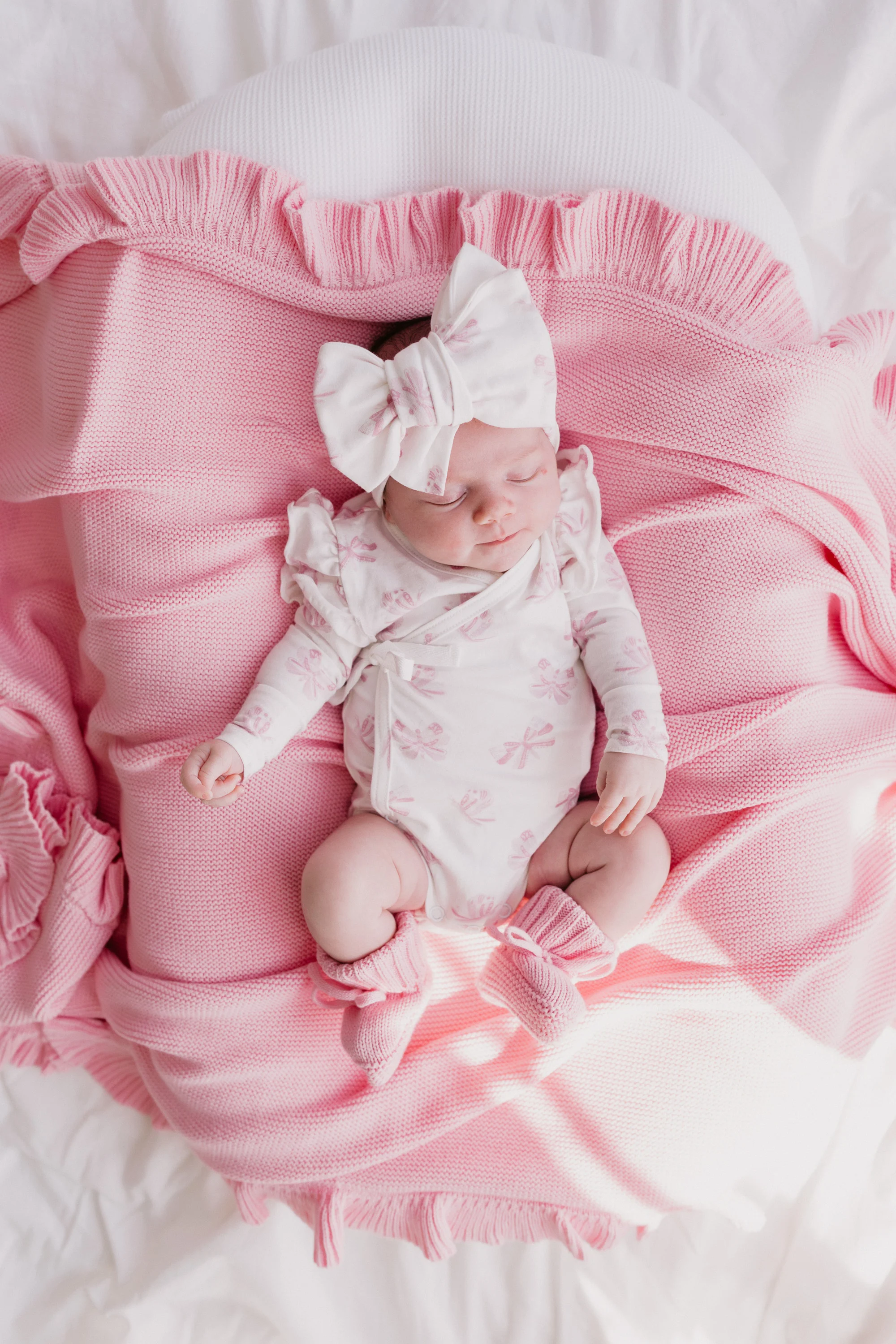 Frill Knit Blanket | Marshmallow - Image 5