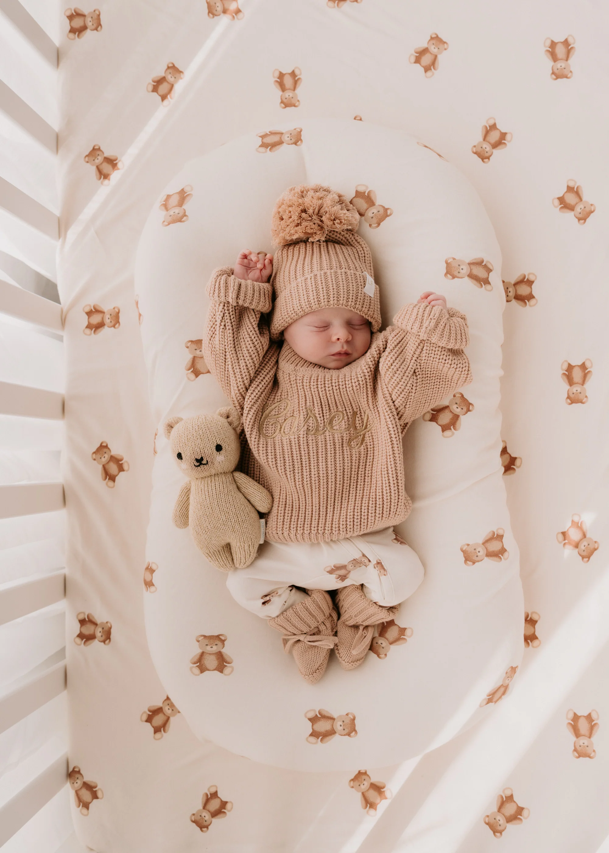 Knitted Pom Beanie | Teddy - Image 5