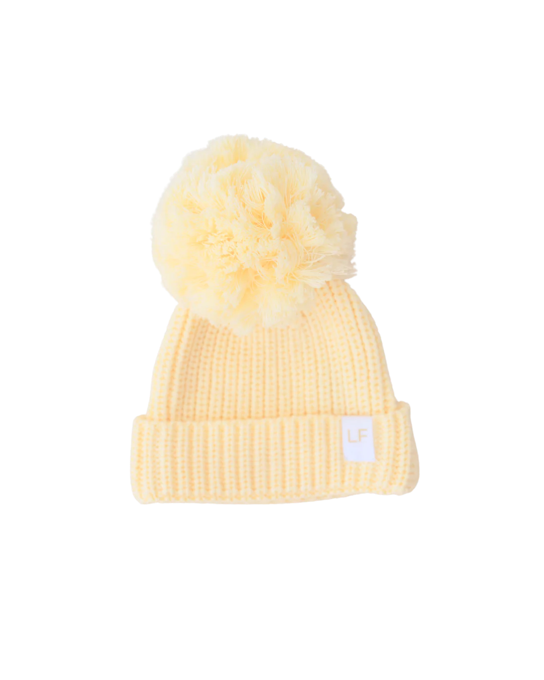 Knitted Pom Beanie | Lemon - Image 6