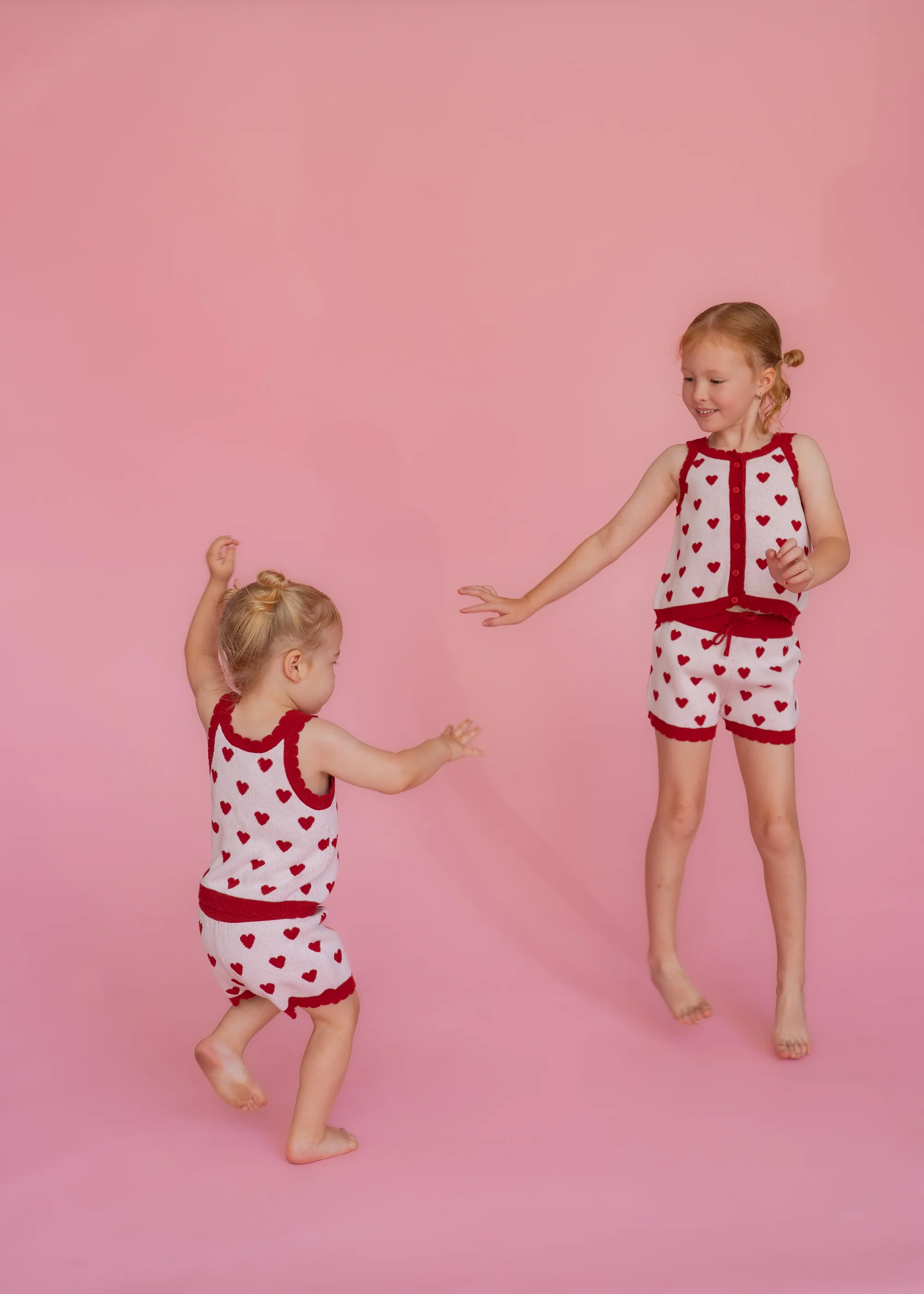 Knitted Shirt | Red Hearts - Image 3