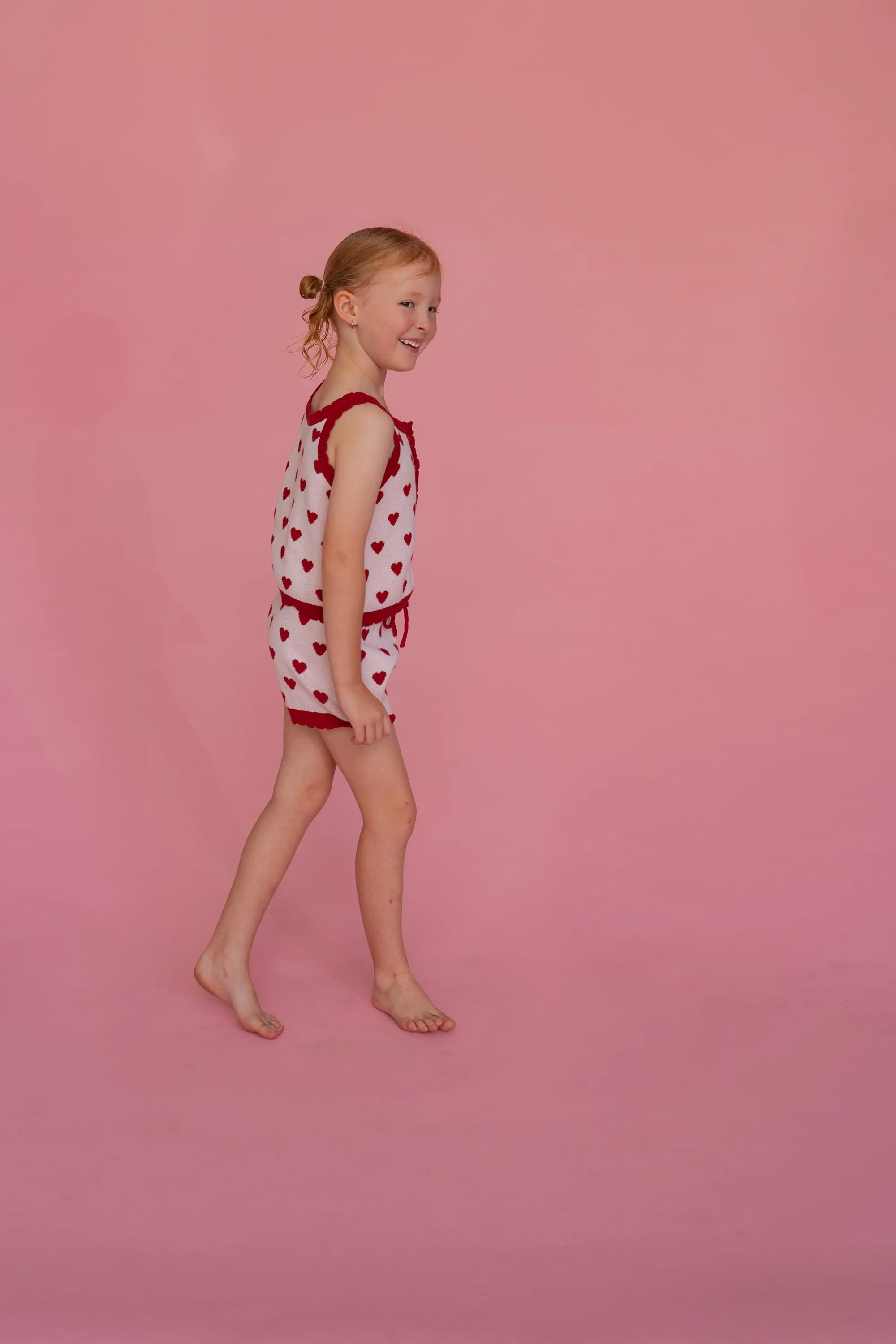 Knitted Shirt | Red Hearts - Image 5