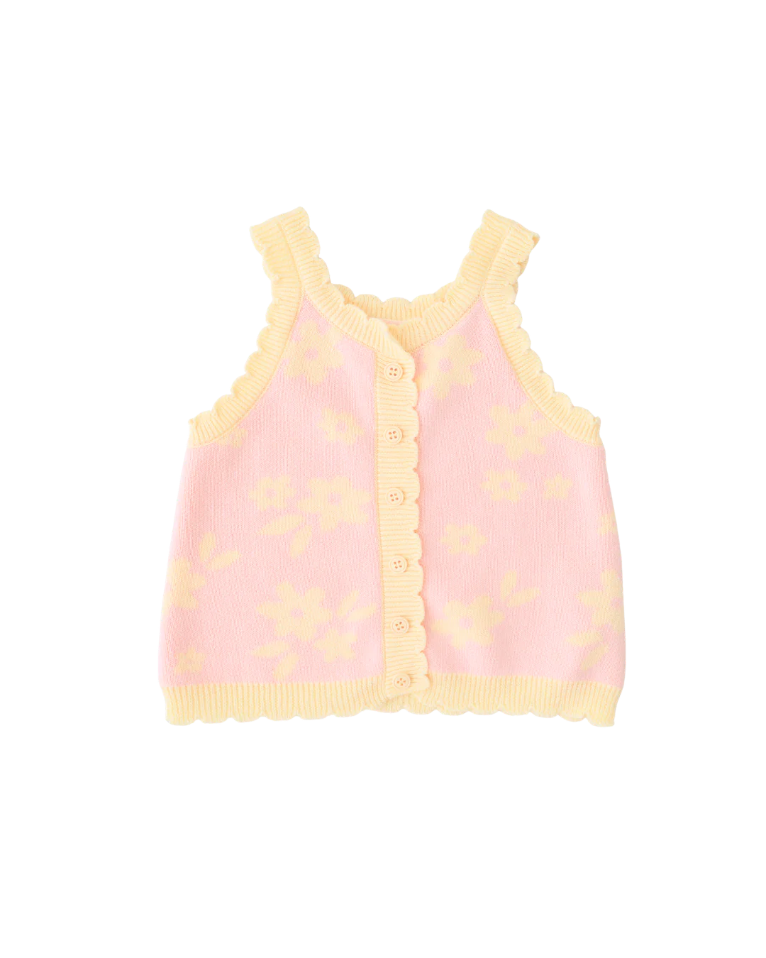 Knitted Shirt | Daisy Floral Lemon - Image 11