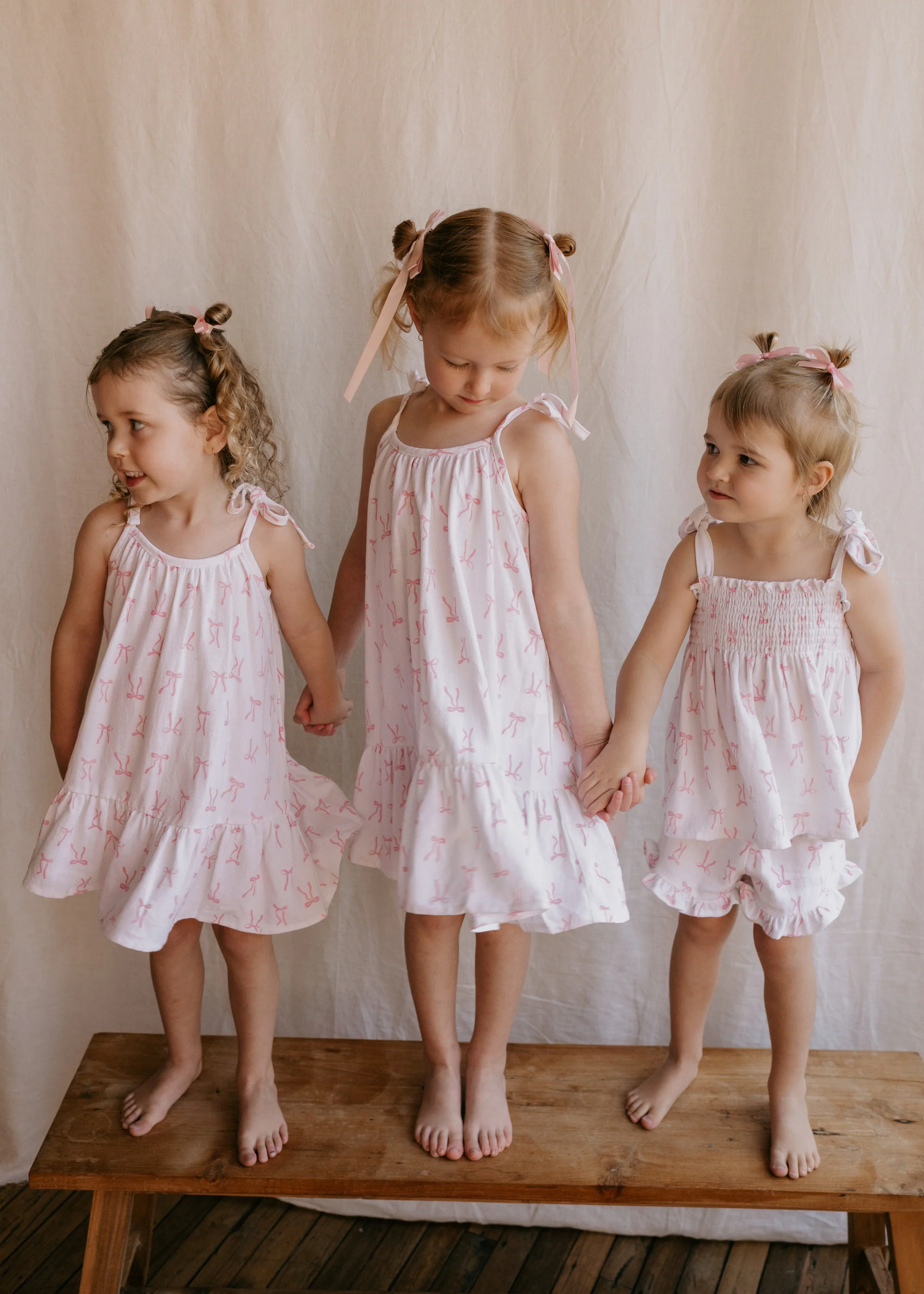 Tie Dress | Pink Bows - Image 5