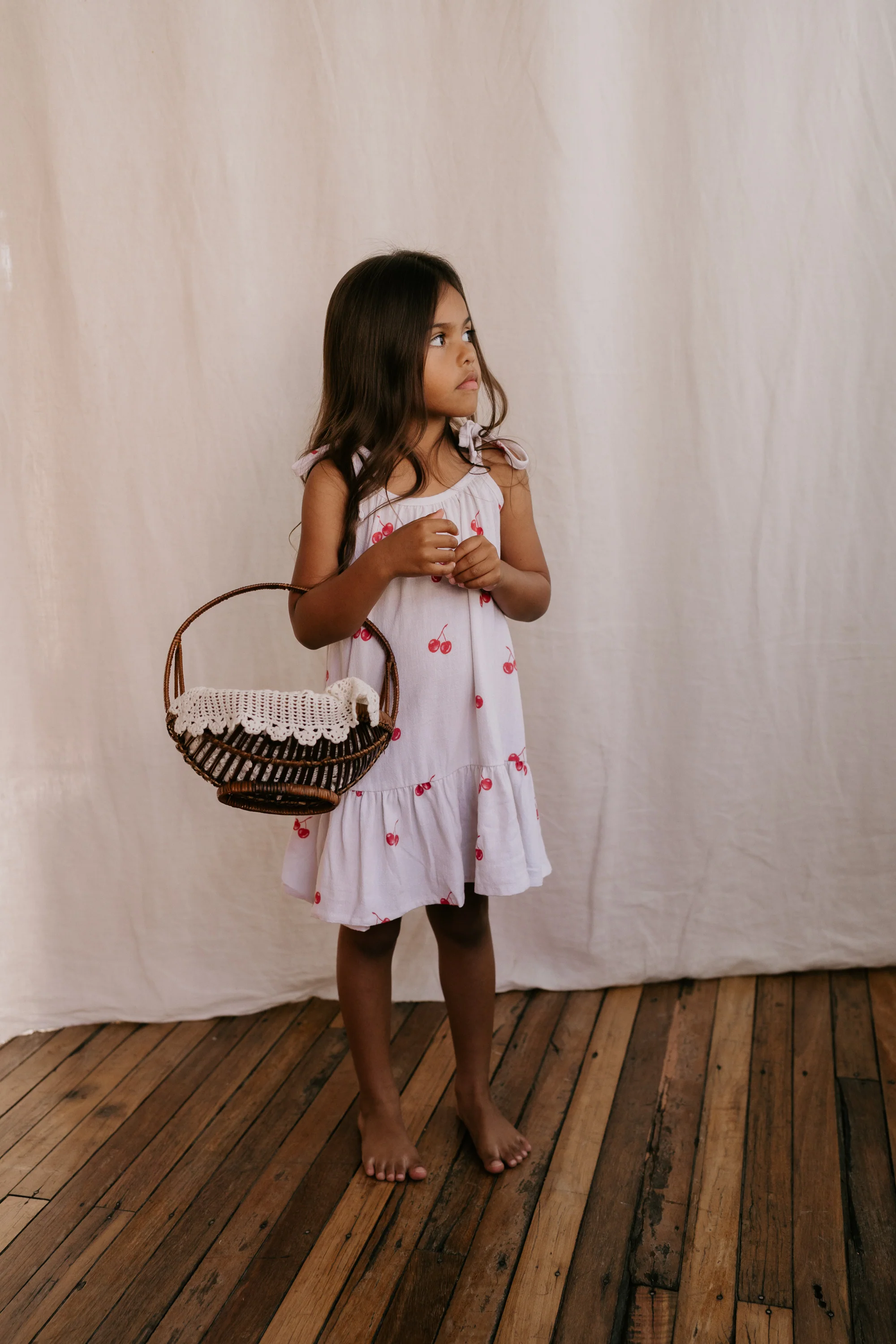 Tie Dress | Red Cherries - Image 10