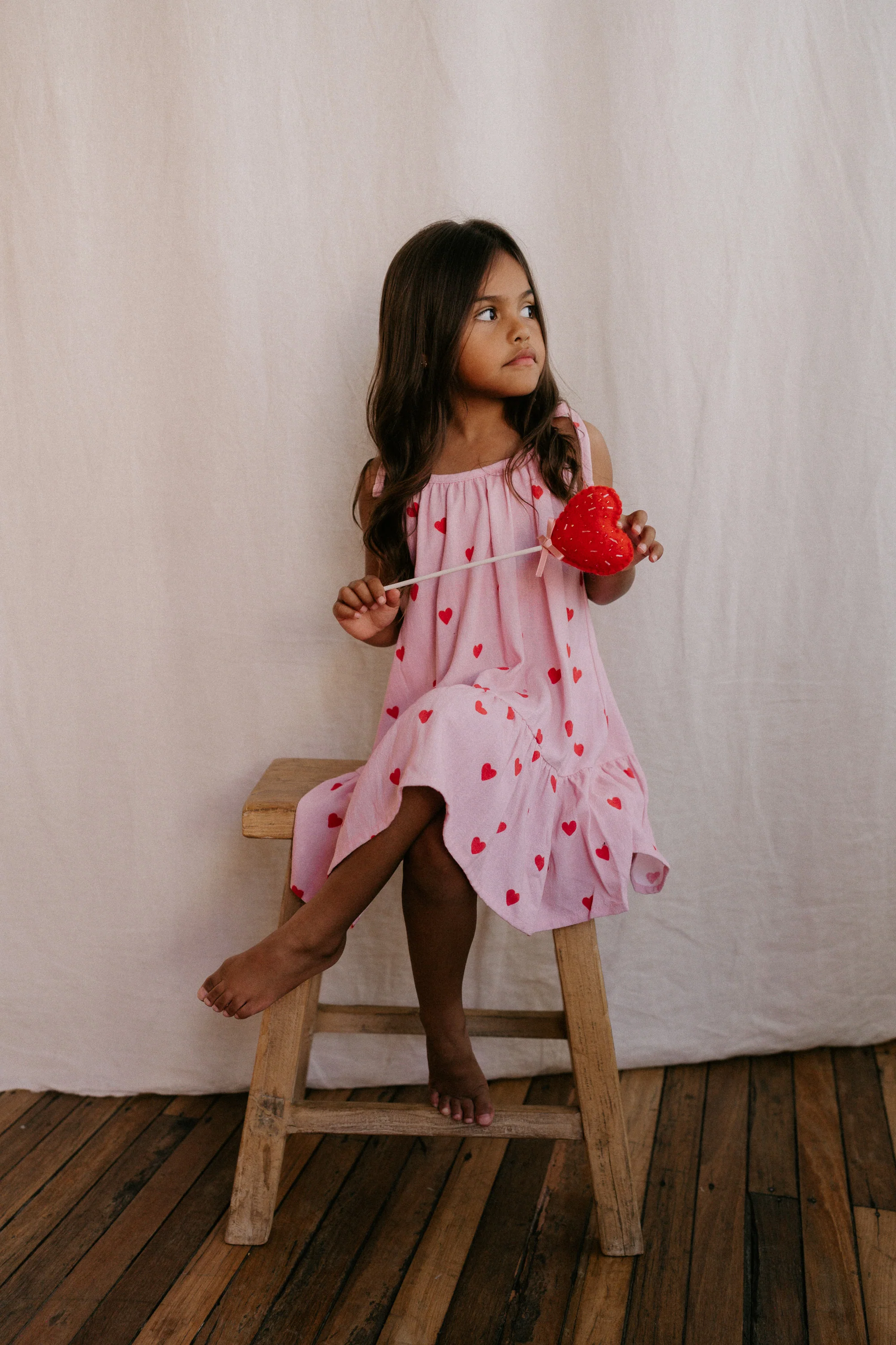 Tie Dress | Red Hearts - Image 11