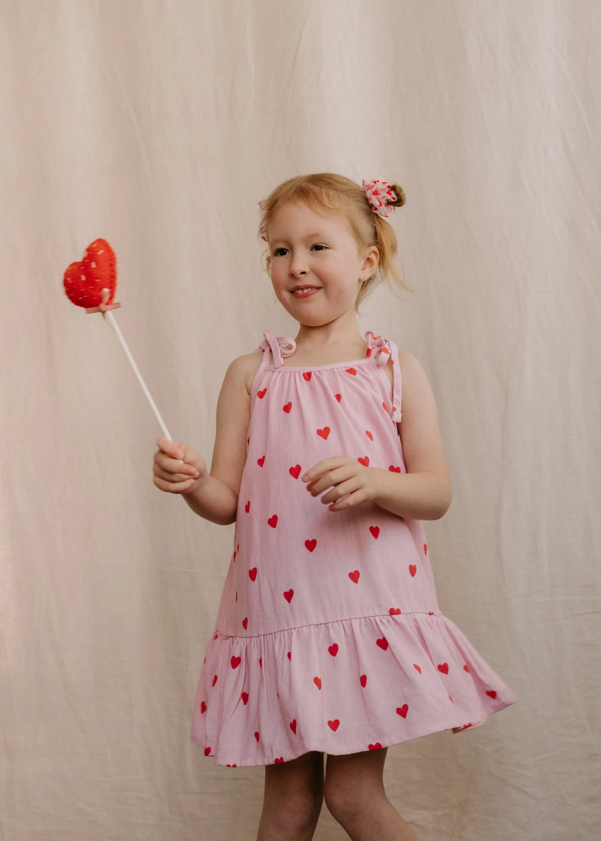 Tie Dress | Red Hearts - Image 3