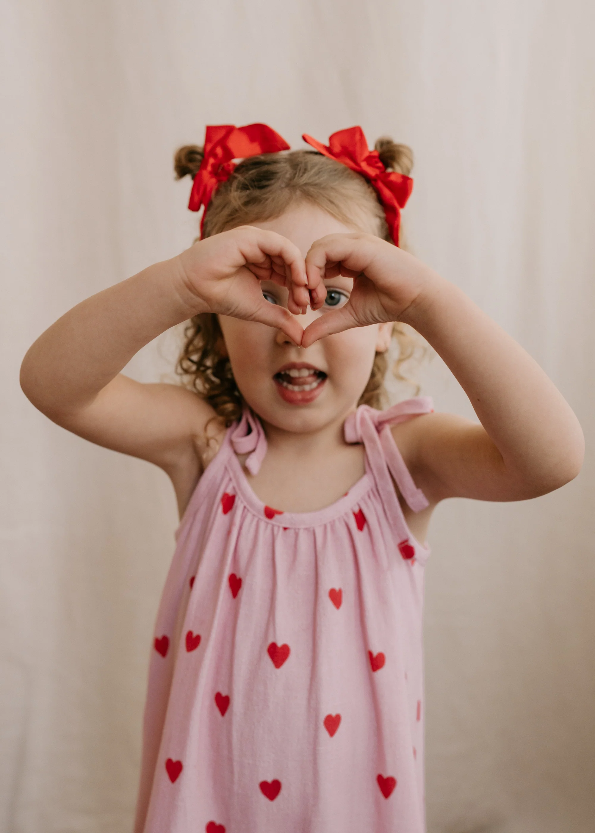 Tie Dress | Red Hearts - Image 6