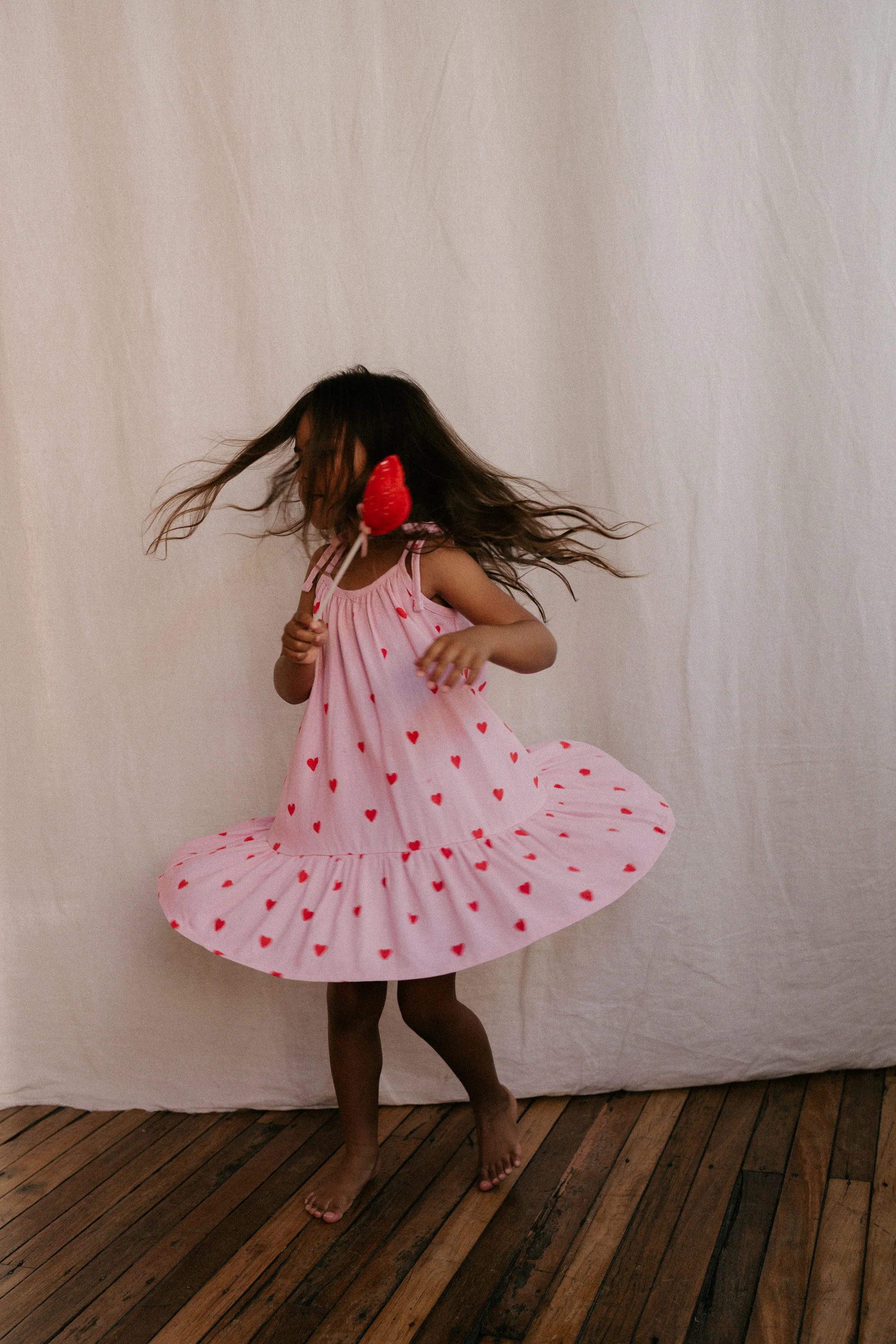 Tie Dress | Red Hearts - Image 9