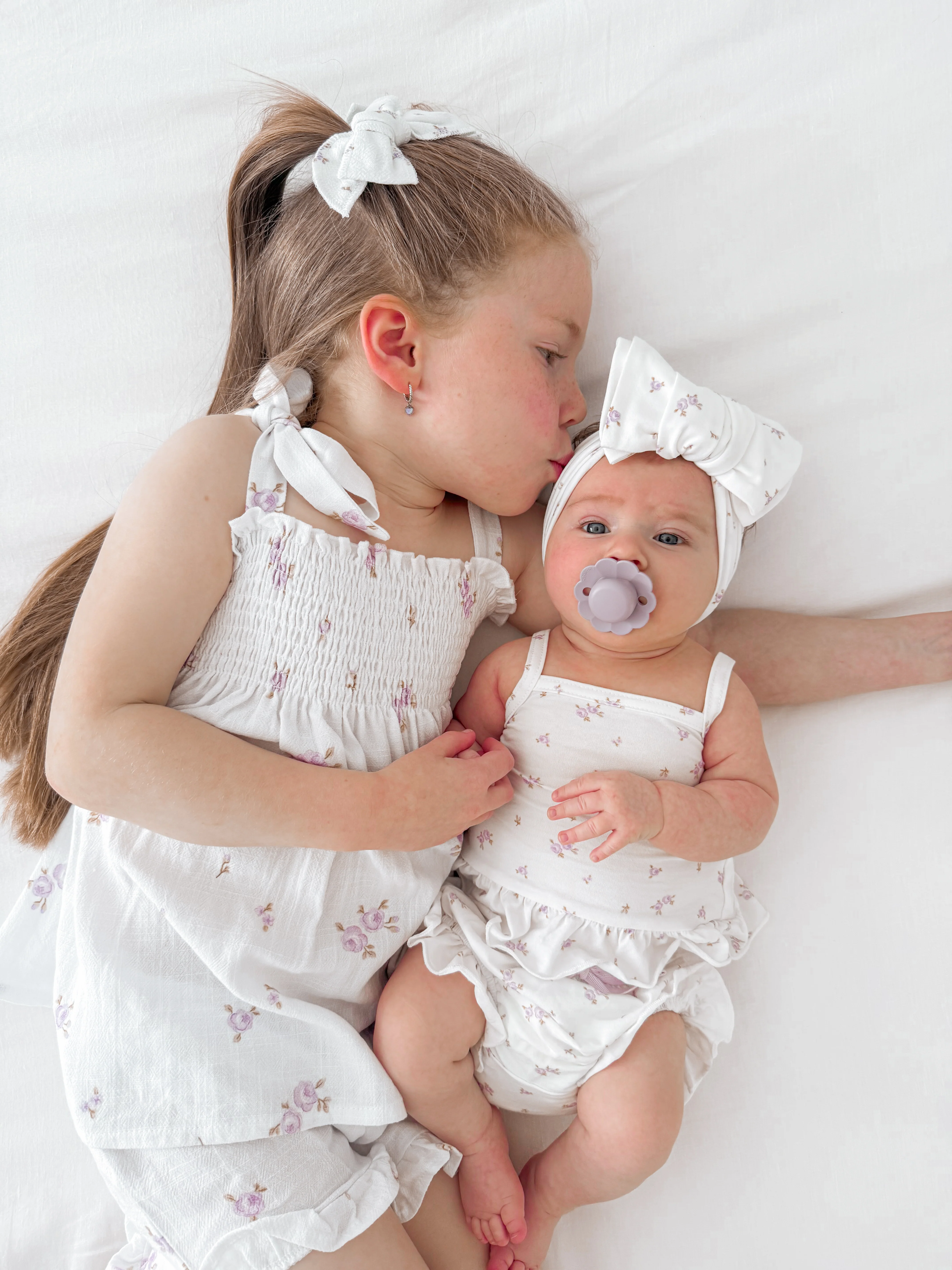 Linen Short Set | Lilac Floral - Image 10