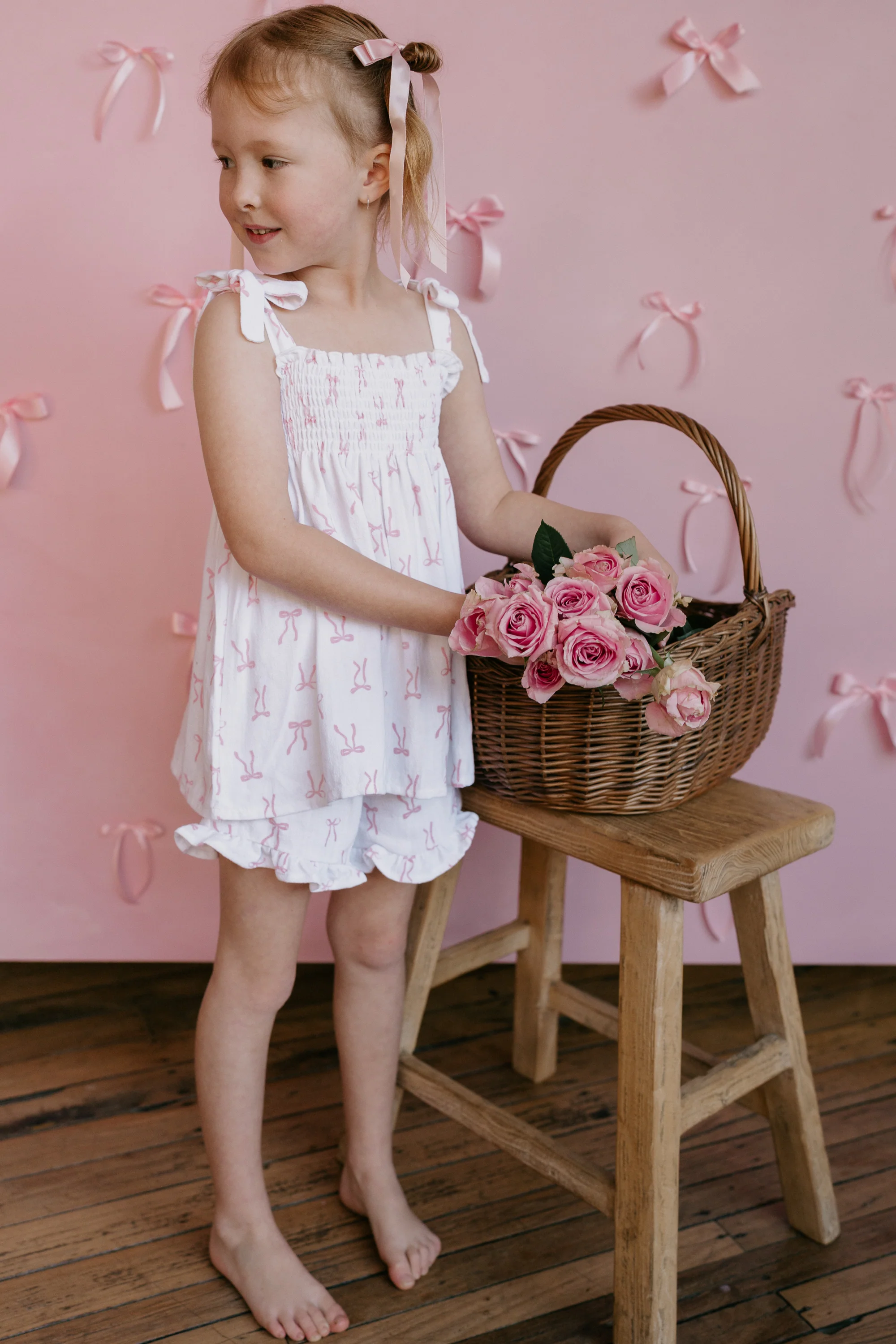 Short Set | Pink Bows - Image 7