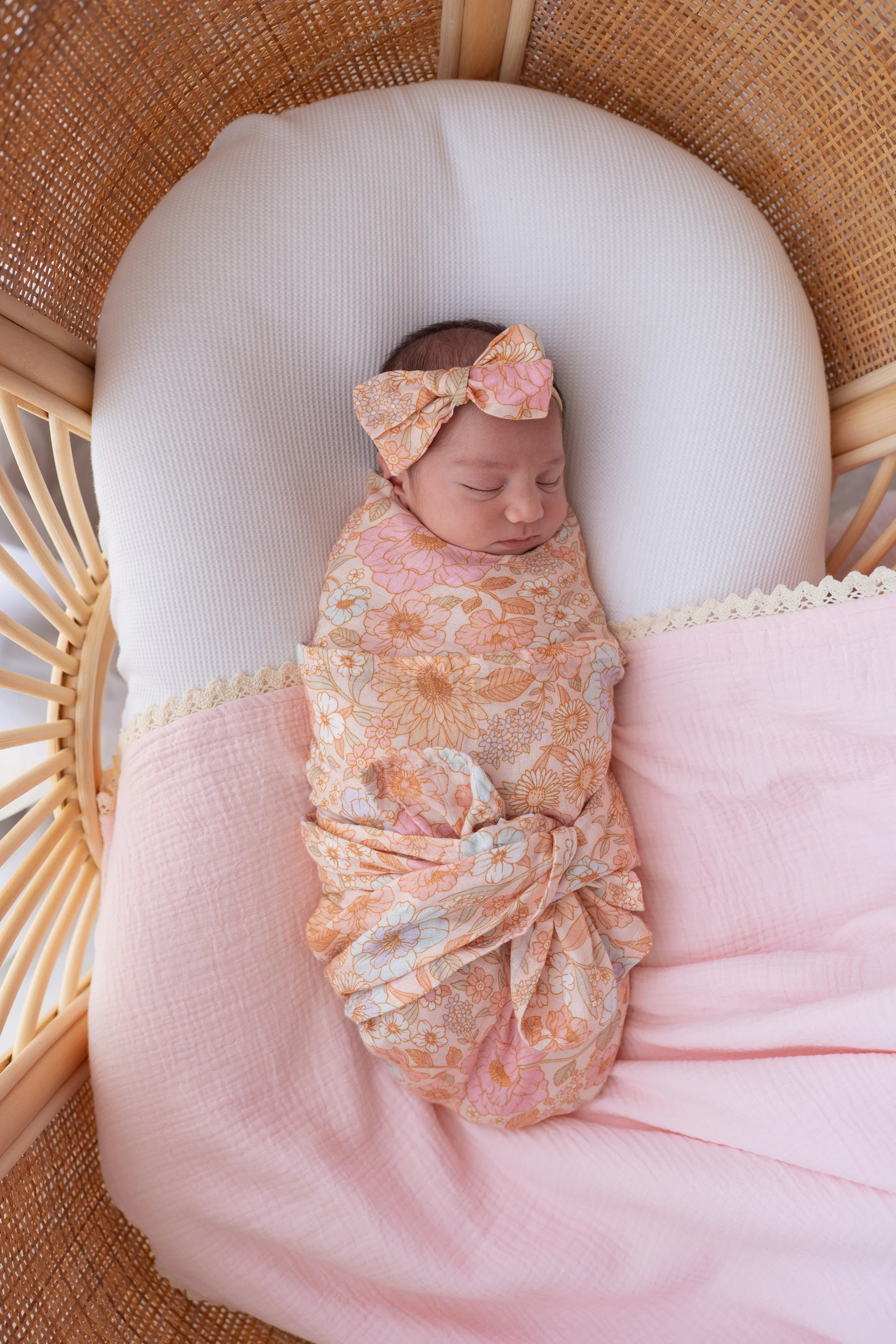 Muslin Swaddle | Pastel Bloom - Image 5