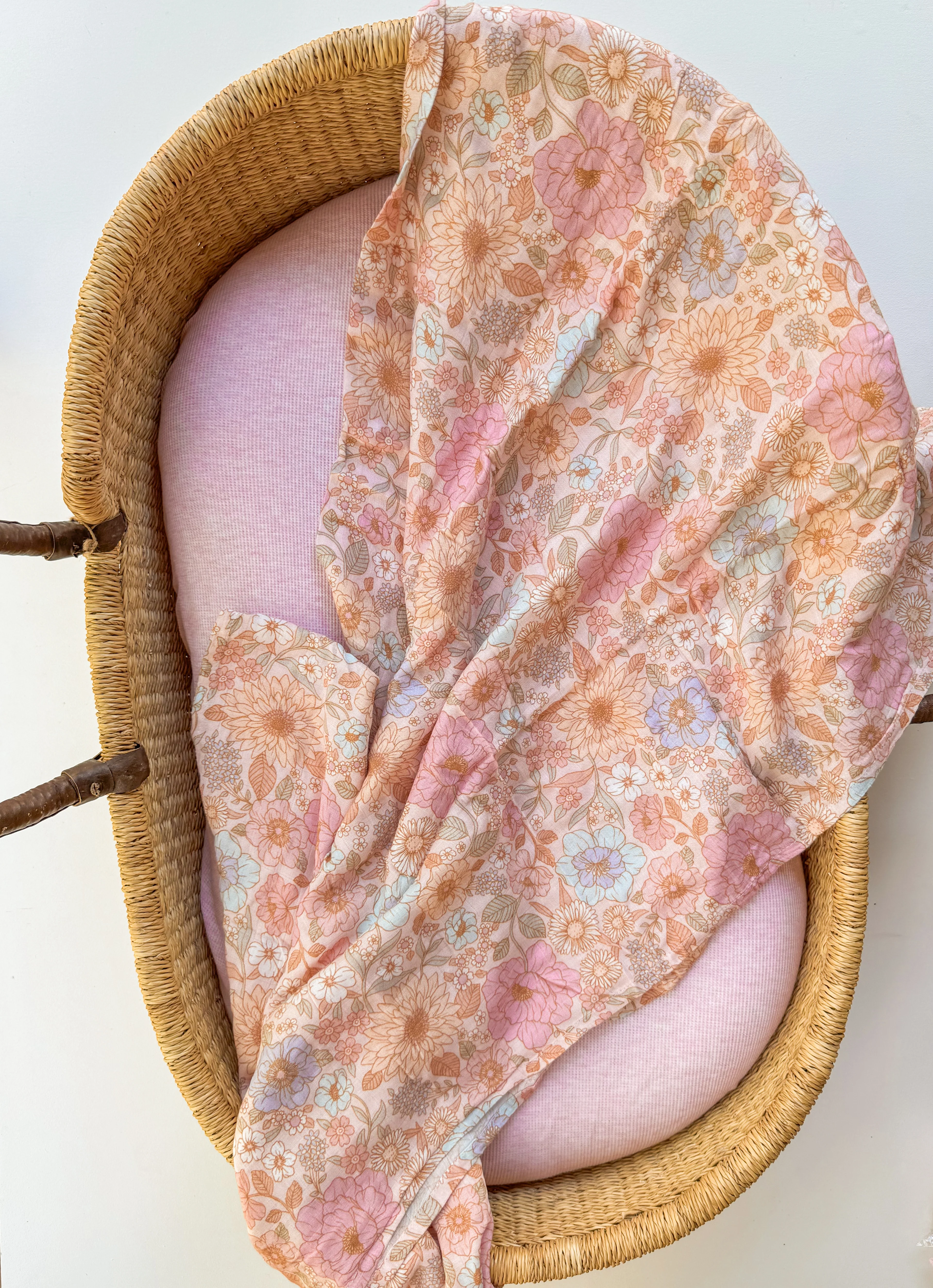 Muslin Swaddle | Pastel Bloom - Image 6