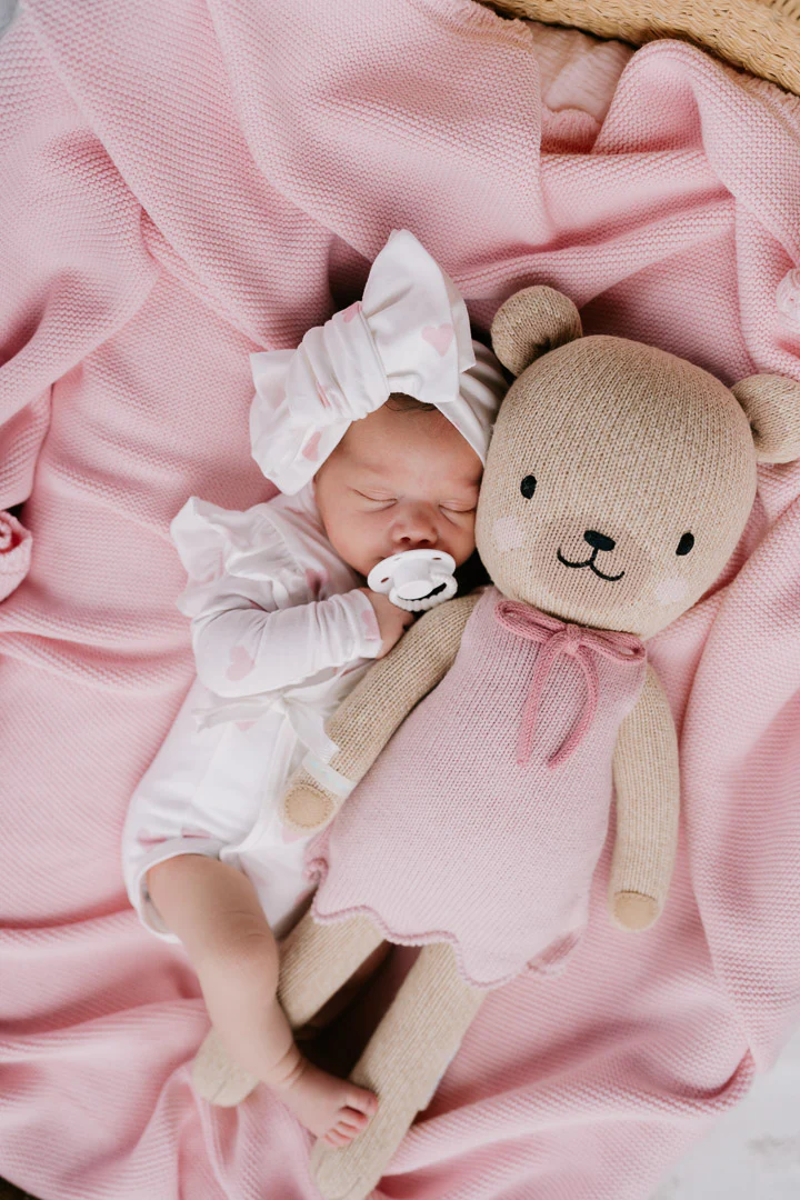 Oversized Topknot | Pink Hearts - Image 3